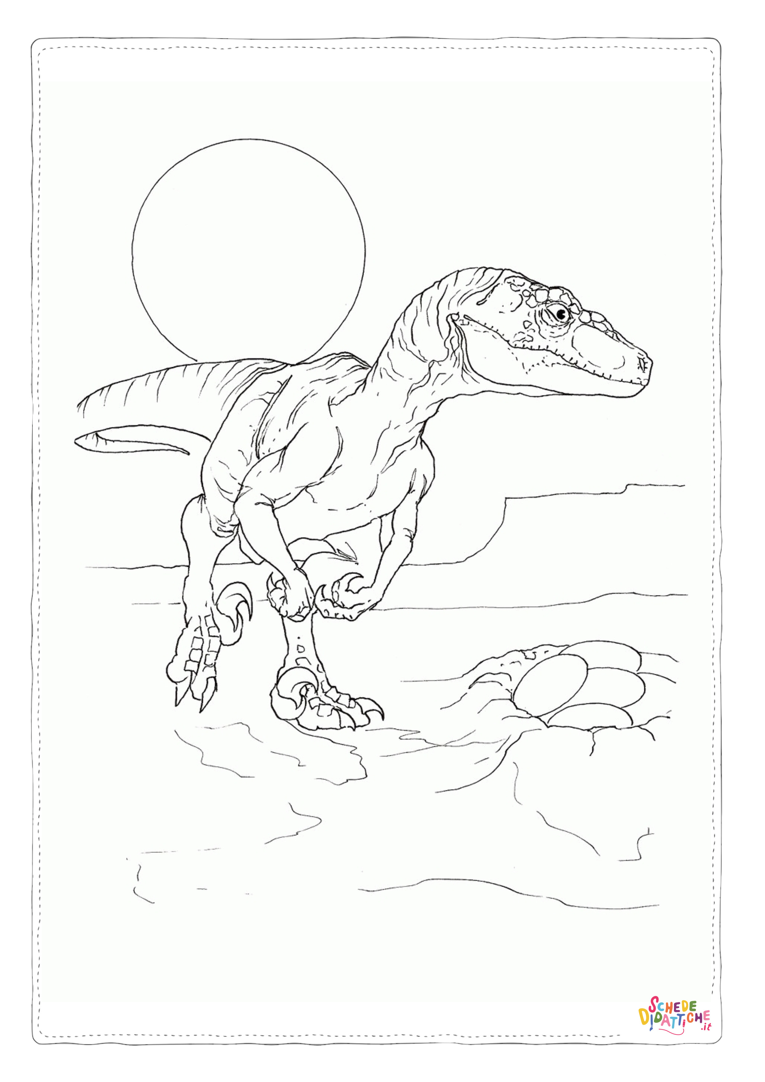 Disegno "Disegno di Tirannosauro da stampare e colorare 18" Disegno di Tirannosauro da stampare e colorare 18