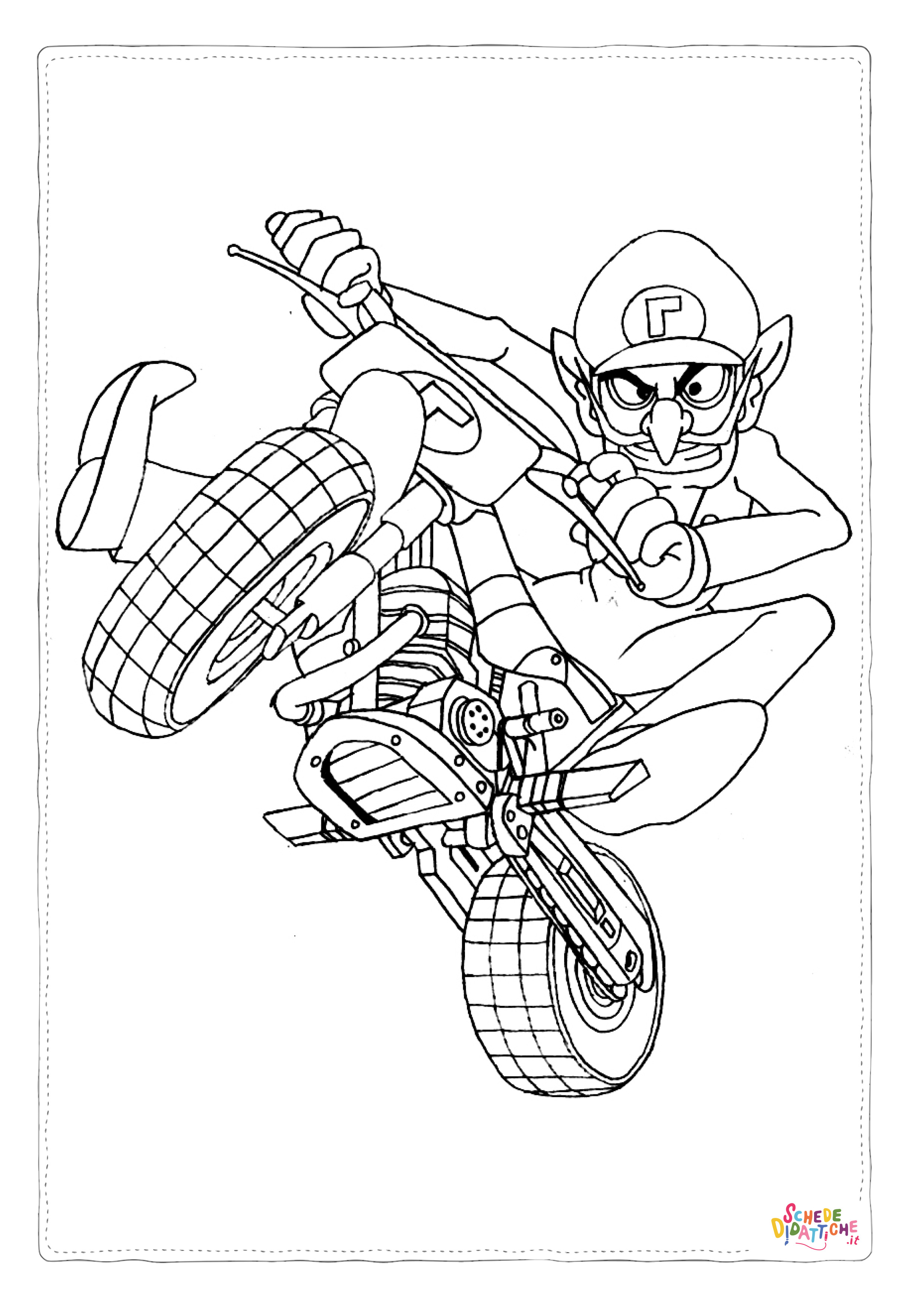 Disegno "Disegno di moto da stampare e colorare 44" Disegno di moto da stampare e colorare 44