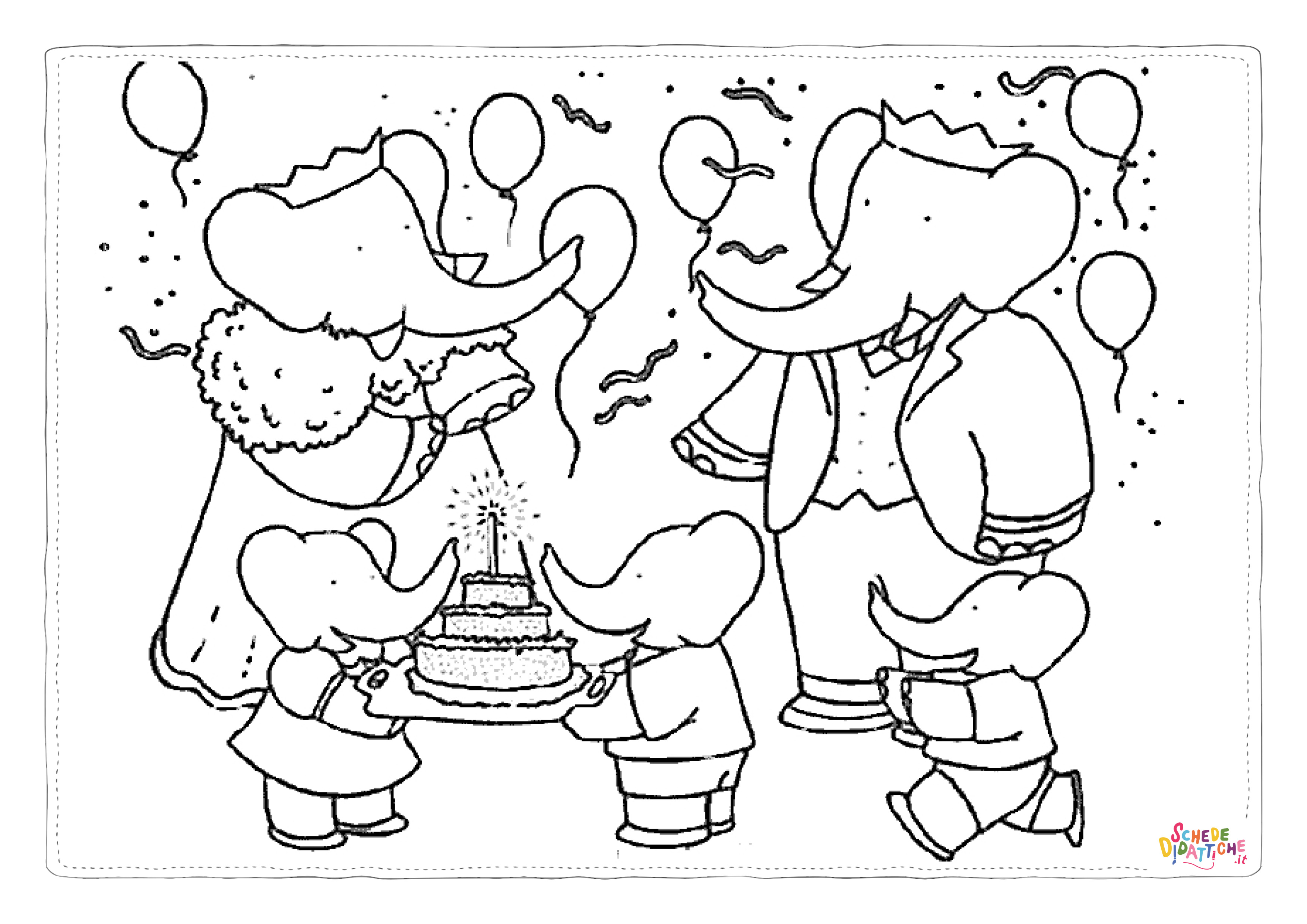Disegno di Barbapap da stampare e colorare 13