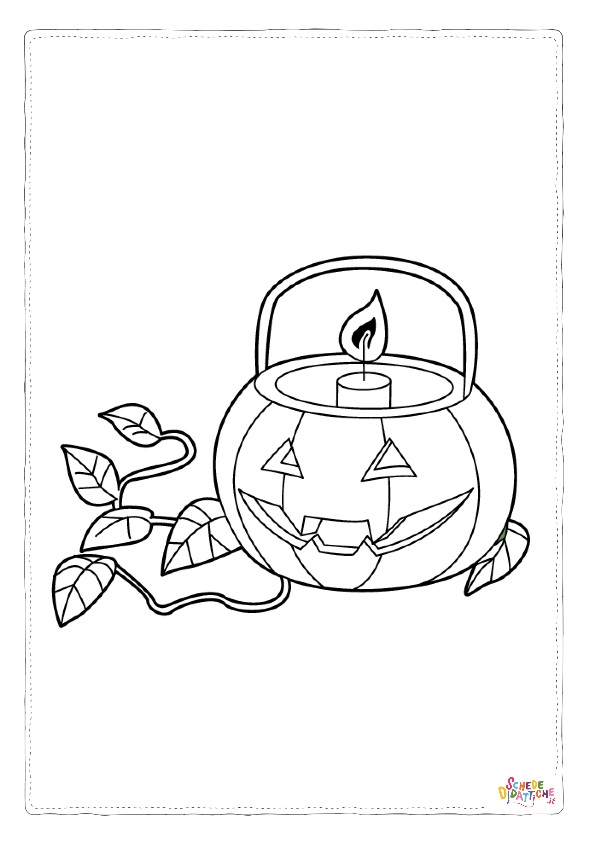 Disegno "Disegno di zucca di Halloween da stampare e colorare 92" Disegno di zucca di Halloween da stampare e colorare 92