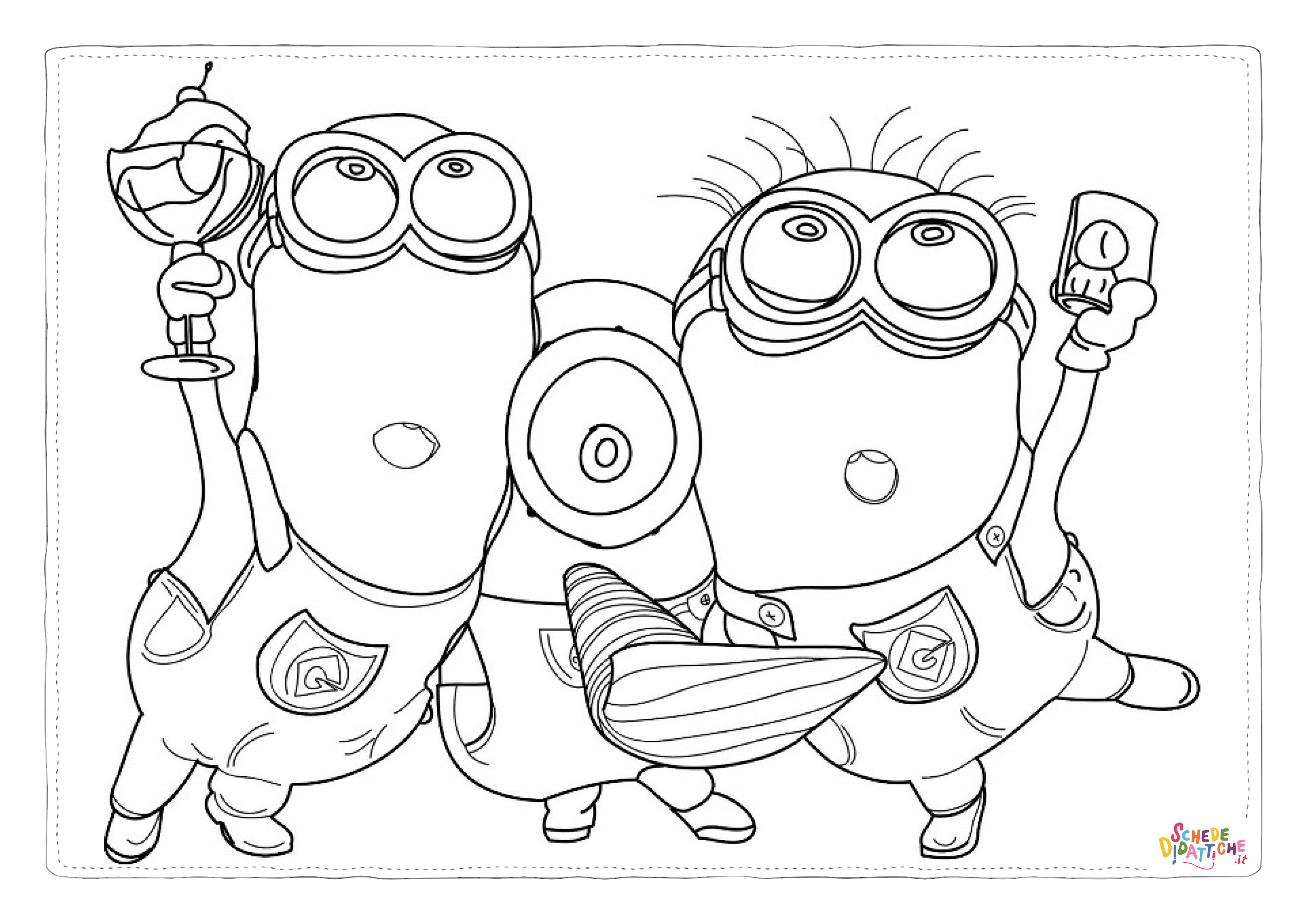 Disegno di Cattivissimo me - Minions da stampare e colorare 35