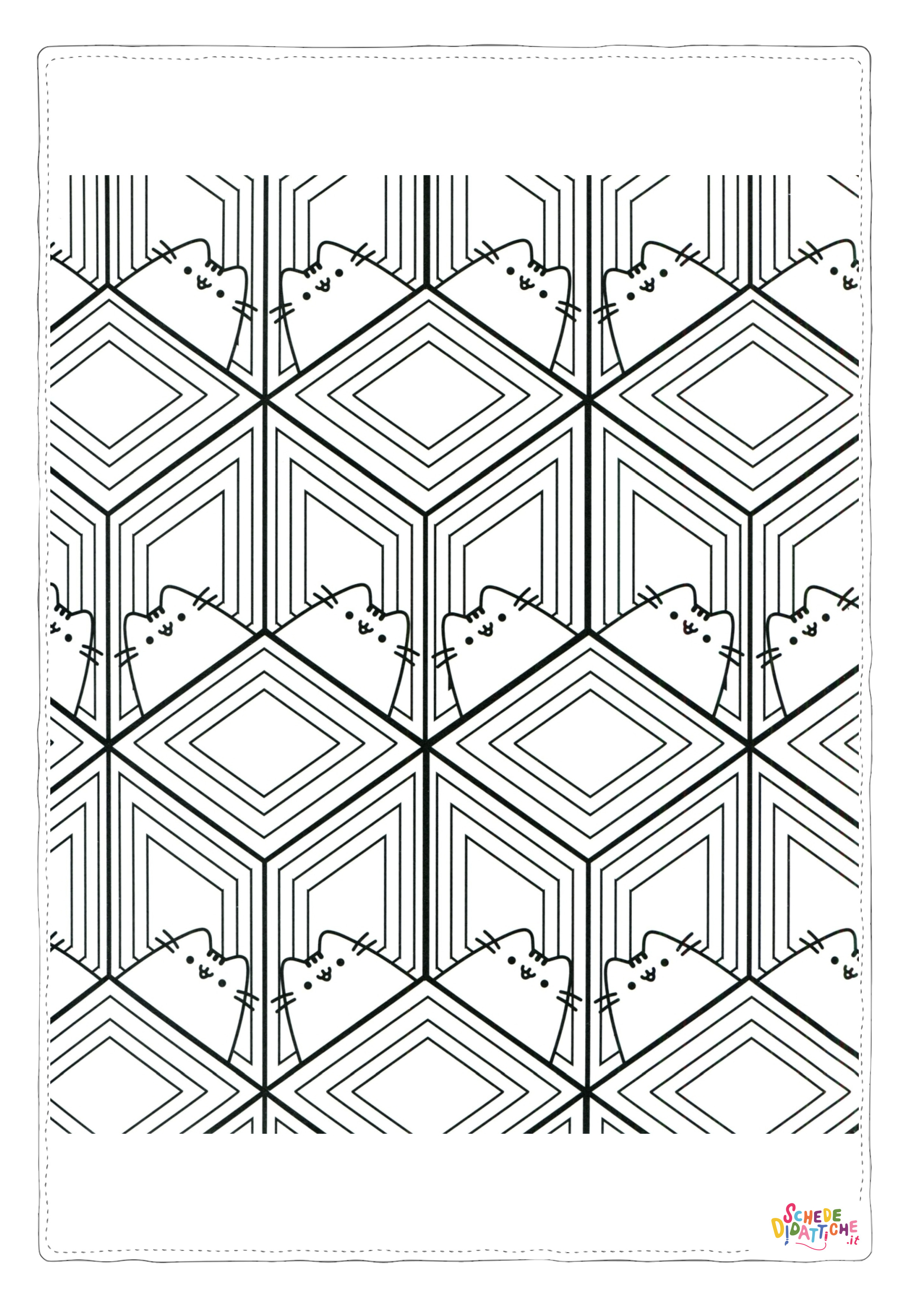 Disegno "Disegno di mandala da stampare e colorare 1006" Disegno di mandala da stampare e colorare 1006