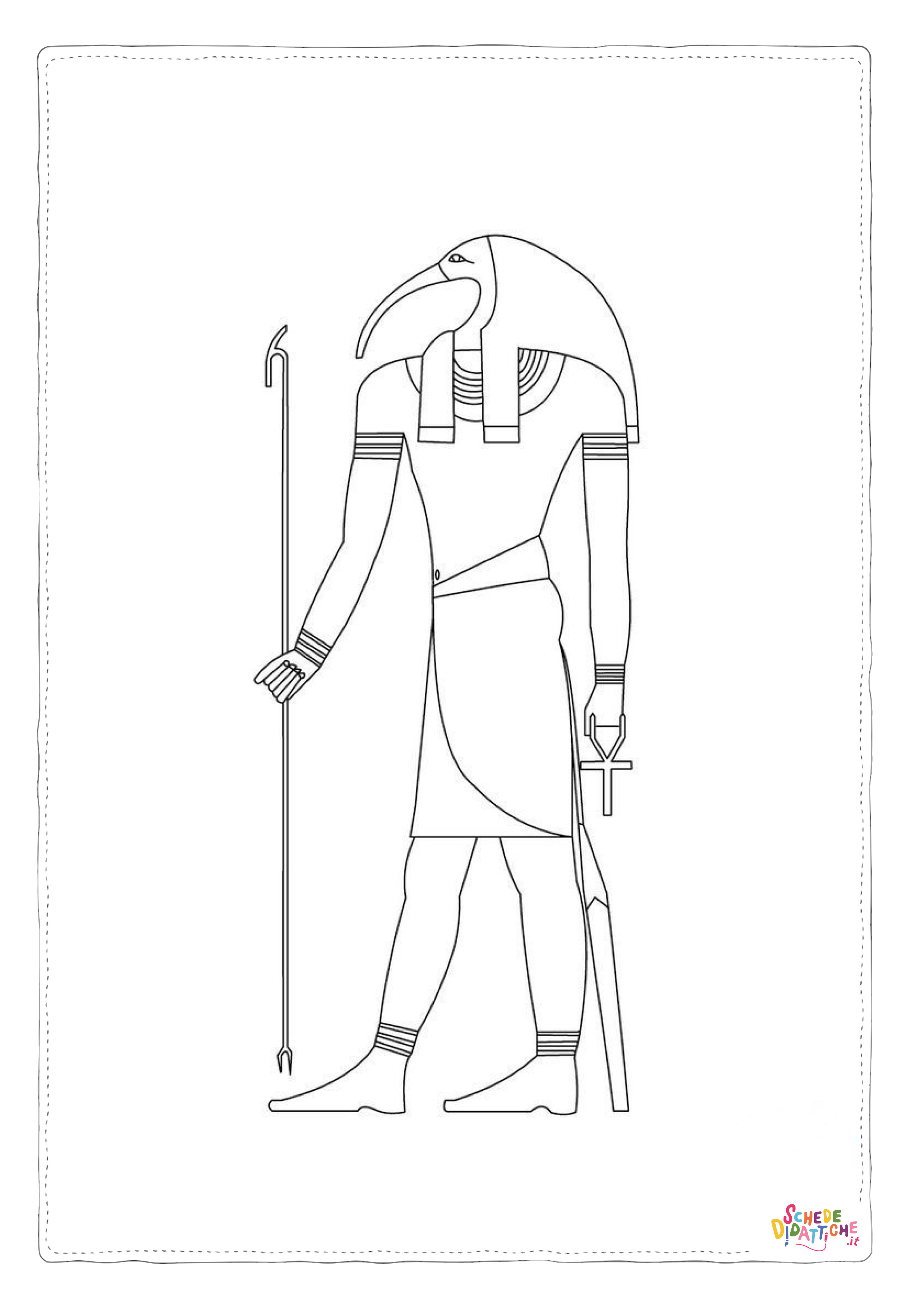Disegno "Disegno di Impero Egizio da stampare e colorare 49" Disegno di Impero Egizio da stampare e colorare 49