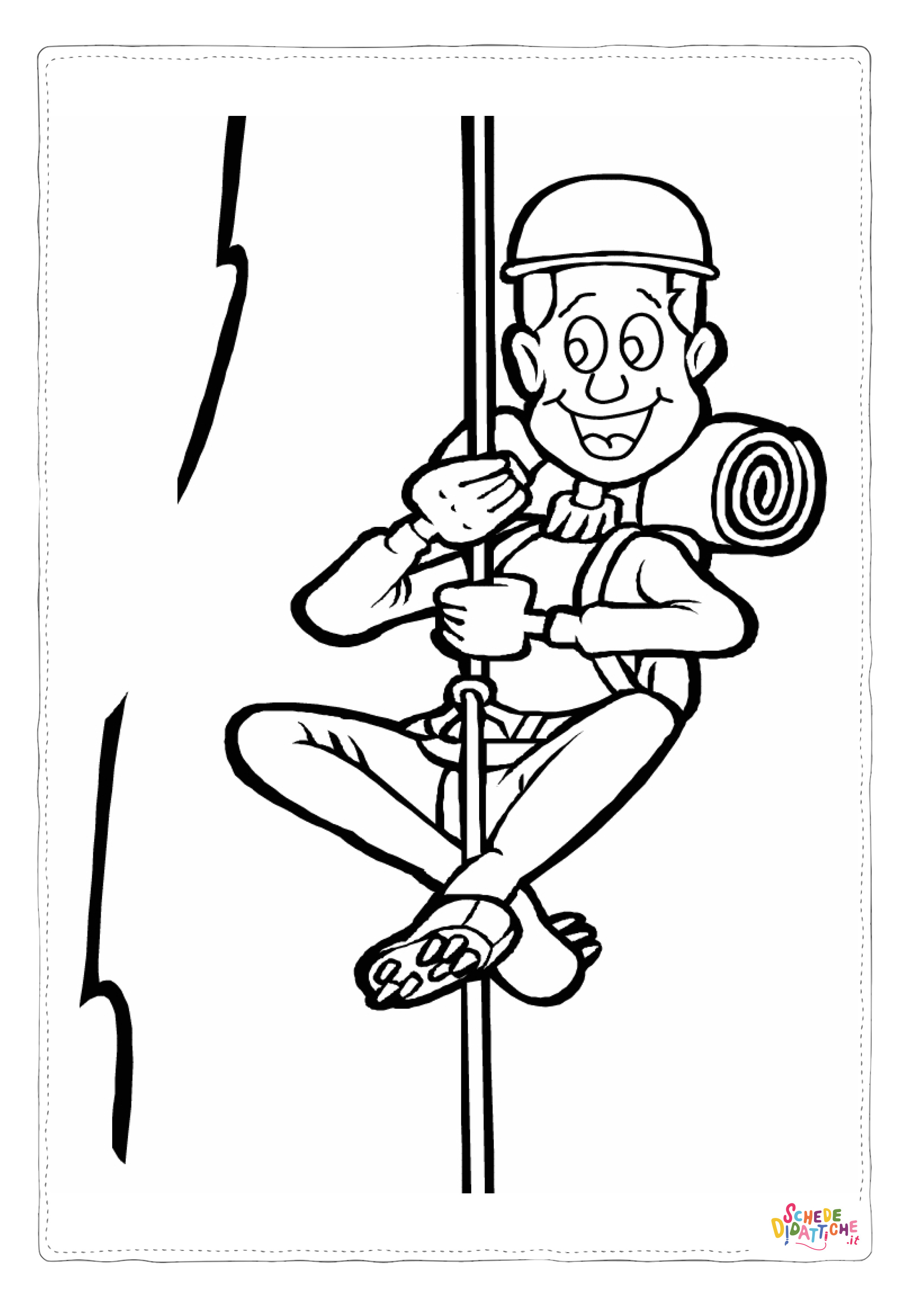 Disegno di alpinismo da stampare e colorare 5