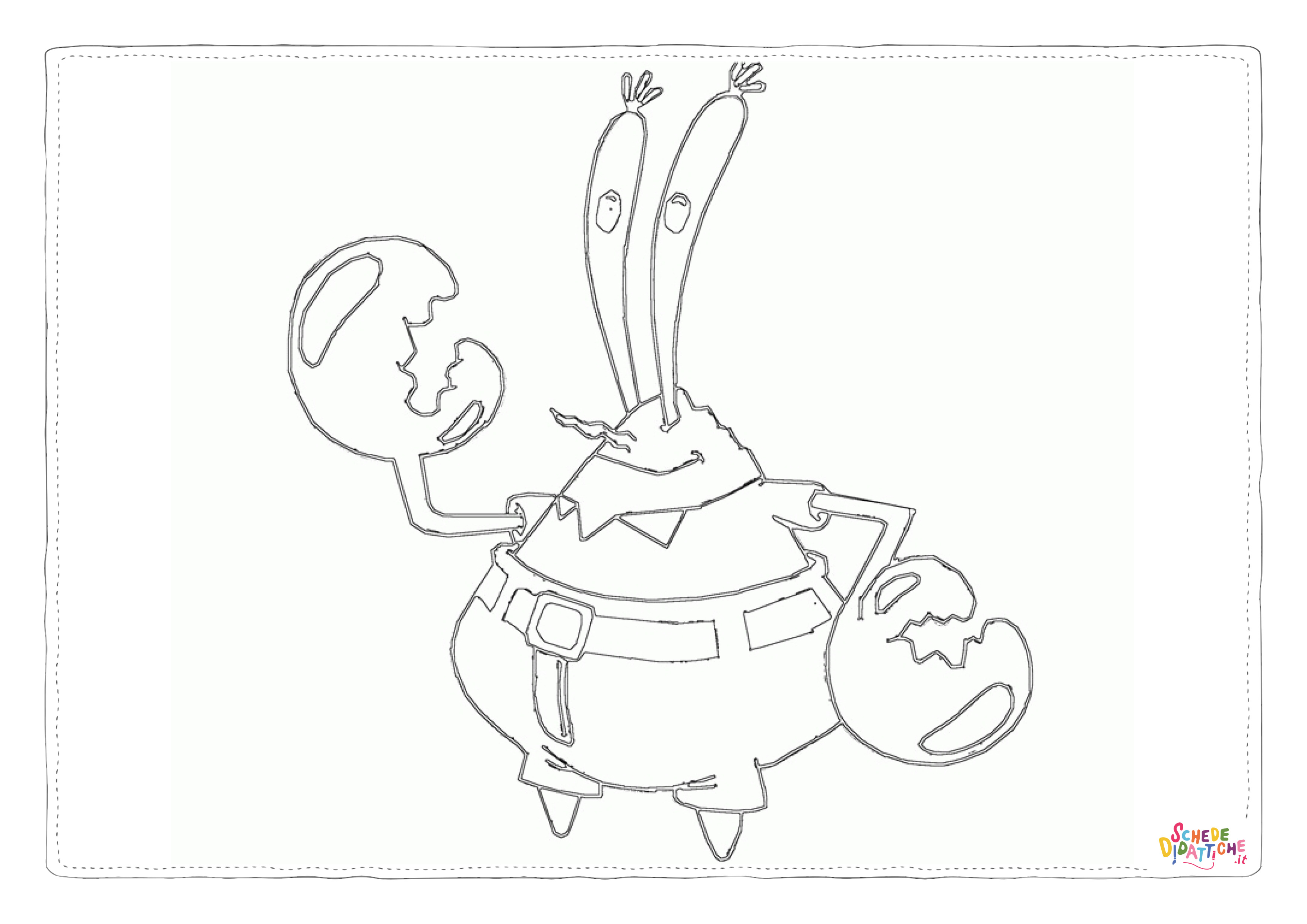 Disegno di Spongebob da stampare e colorare 6