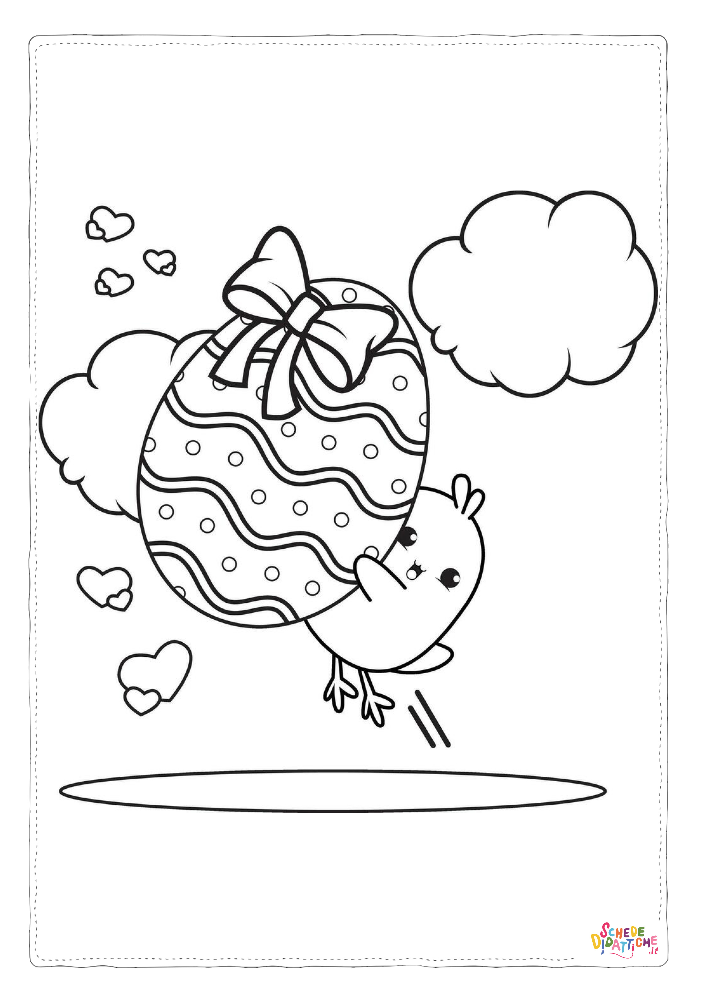 Disegno "coloring-page-happy-easter-with-cute-baby-chick-vector (3)" coloring-page-happy-easter-with-cute-baby-chick-vector (3)