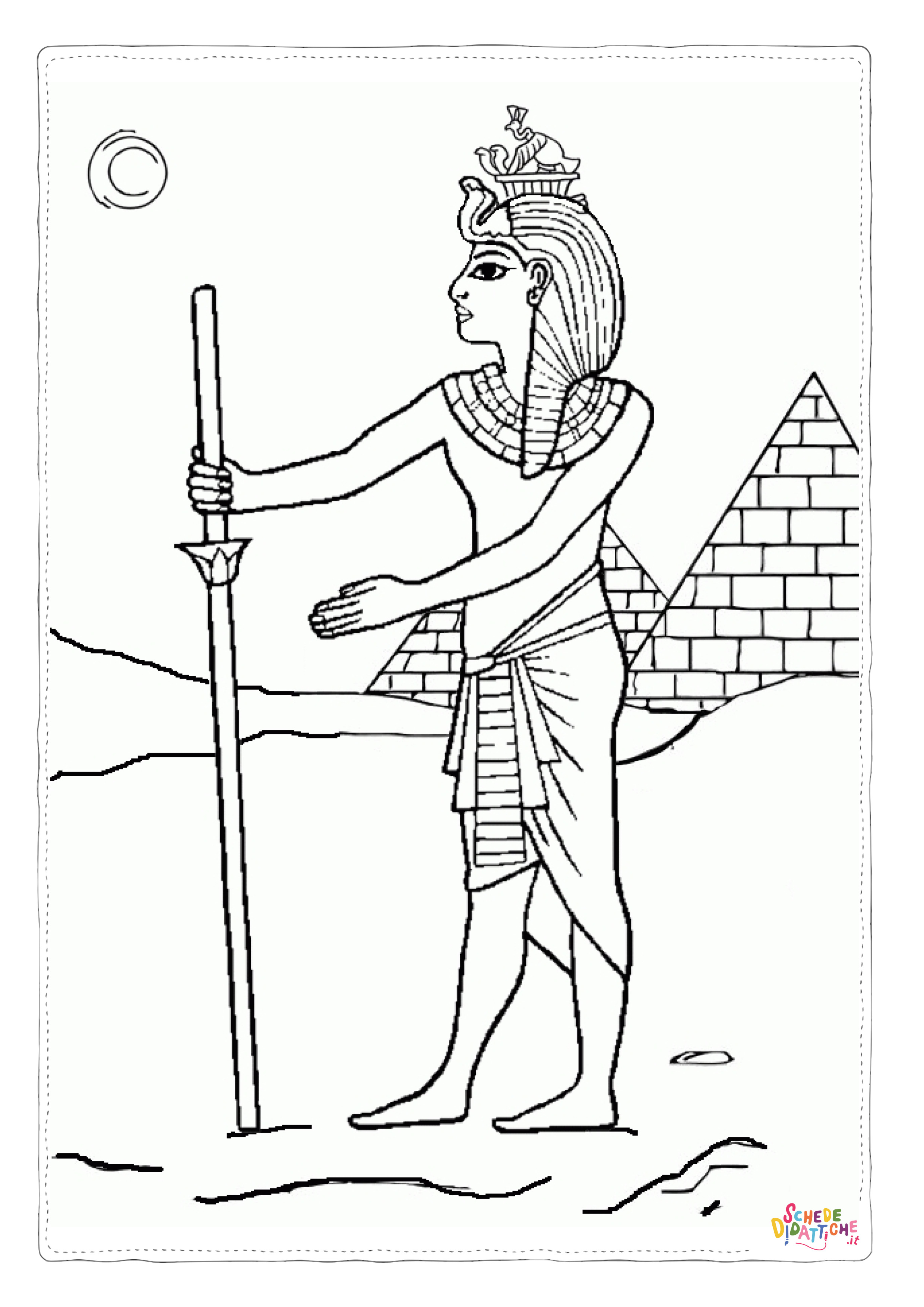 Disegno "Disegno di Impero Egizio da stampare e colorare 42" Disegno di Impero Egizio da stampare e colorare 42