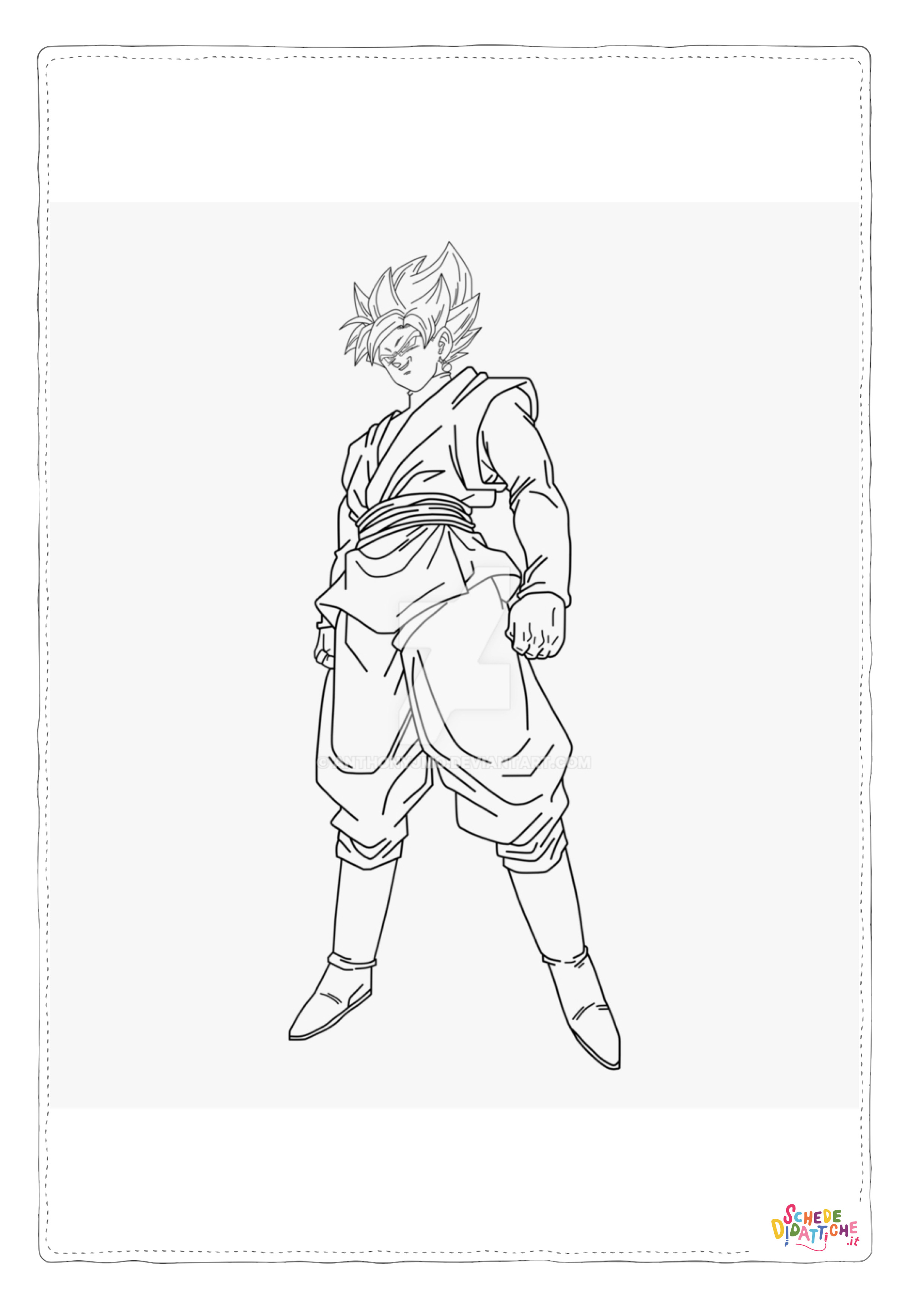 Disegno "Disegno di Dragon Ball da stampare e colorare 15" Disegno di Dragon Ball da stampare e colorare 15