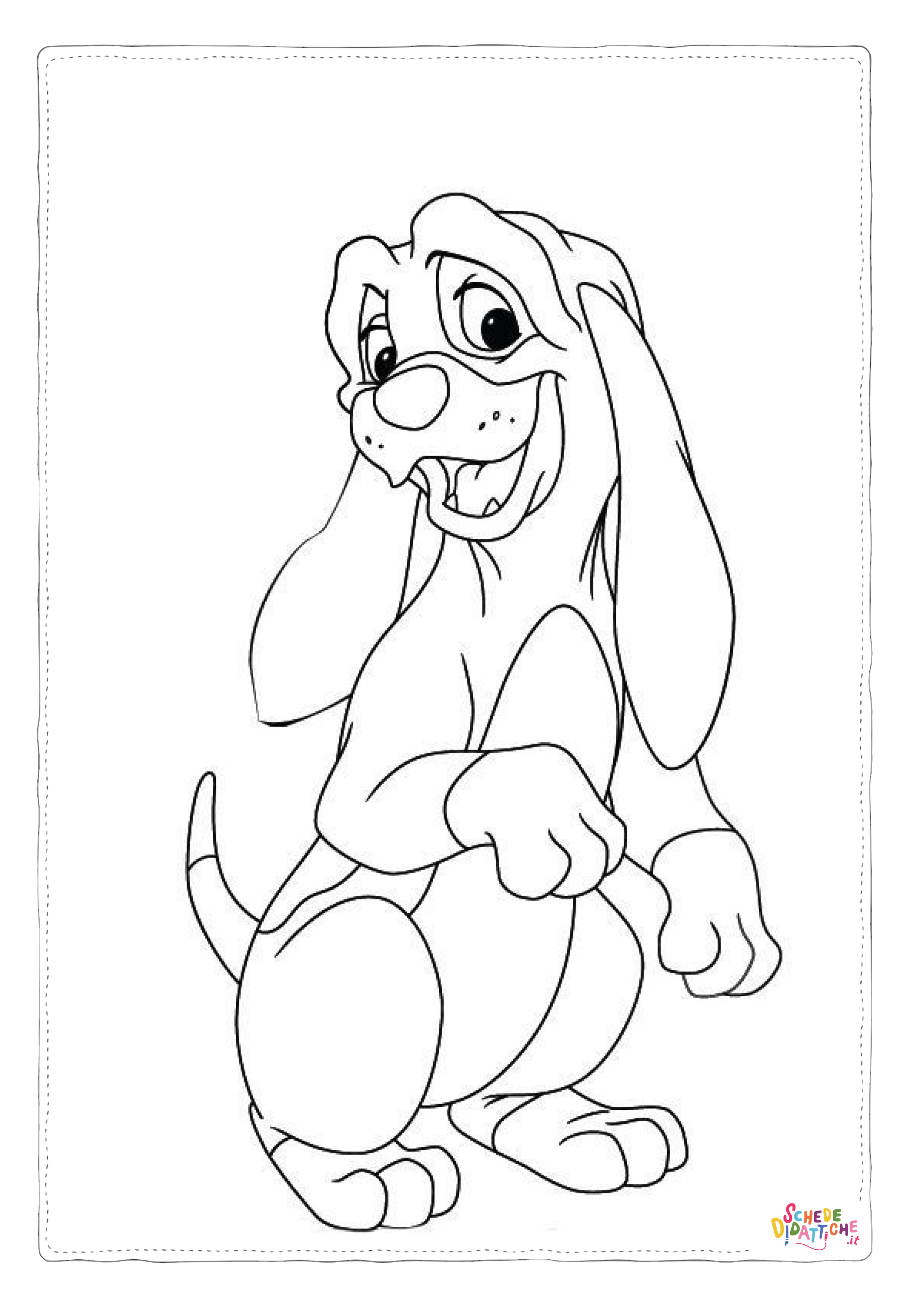 Disegno "Disegno di volpe da stampare e colorare 112" Disegno di volpe da stampare e colorare 112