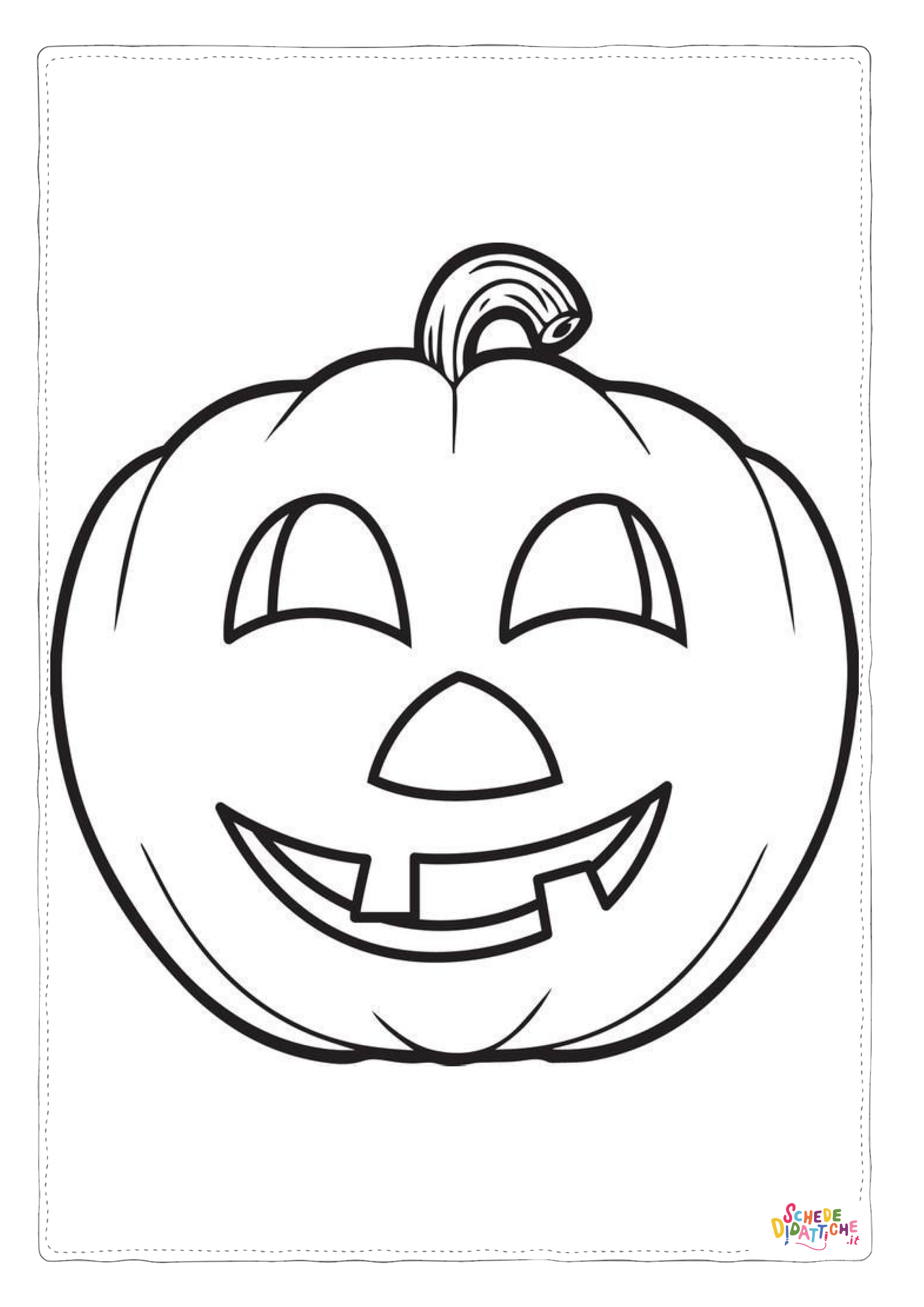 Disegno "Disegno di zucca di Halloween da stampare e colorare 199" Disegno di zucca di Halloween da stampare e colorare 199