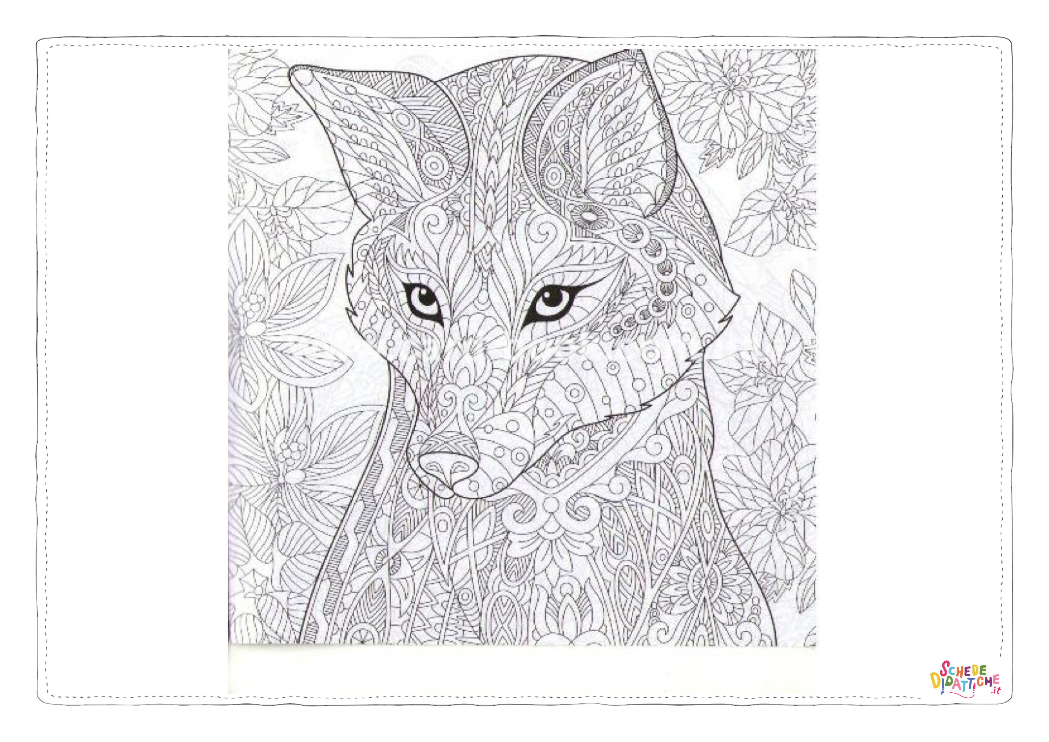 Disegno "Disegno di mandala da stampare e colorare 1080" Disegno di mandala da stampare e colorare 1080