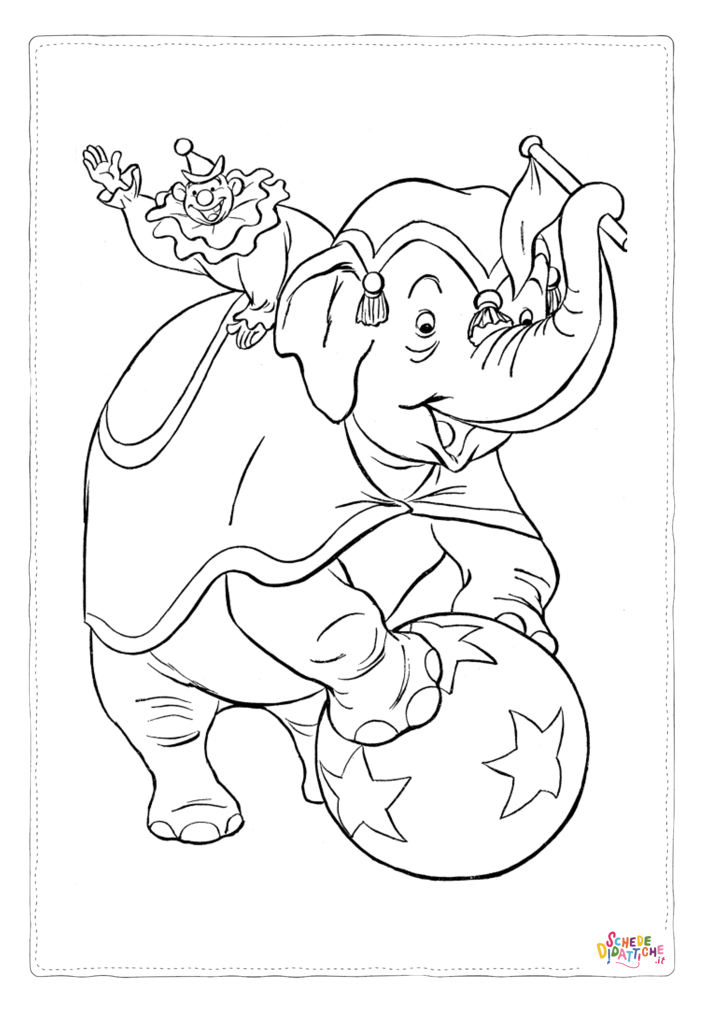 Disegno di Dumbo da stampare e colorare 37