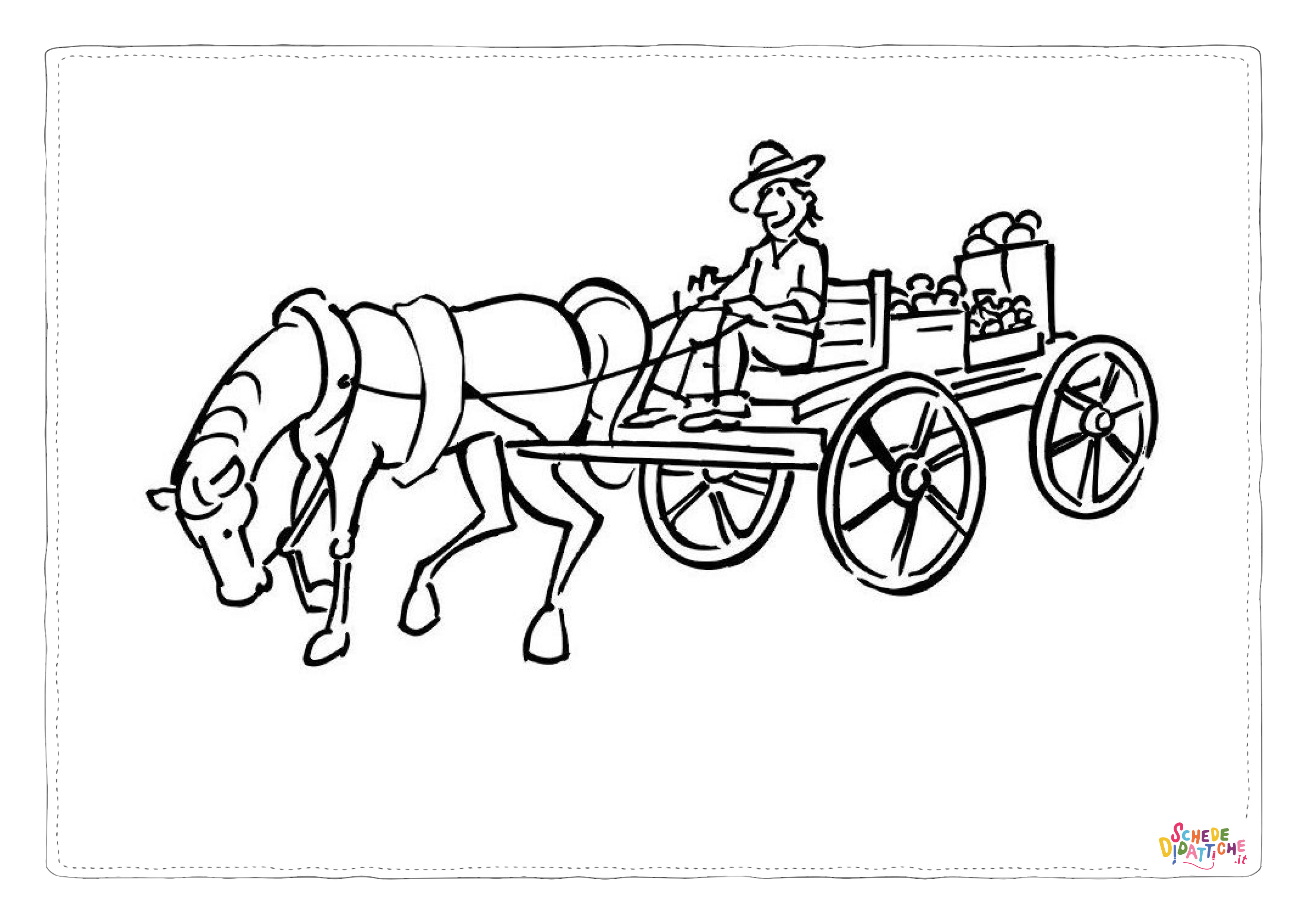 Disegno "Disegno di carrozza da stampare e colorare 6" Disegno di carrozza da stampare e colorare 6