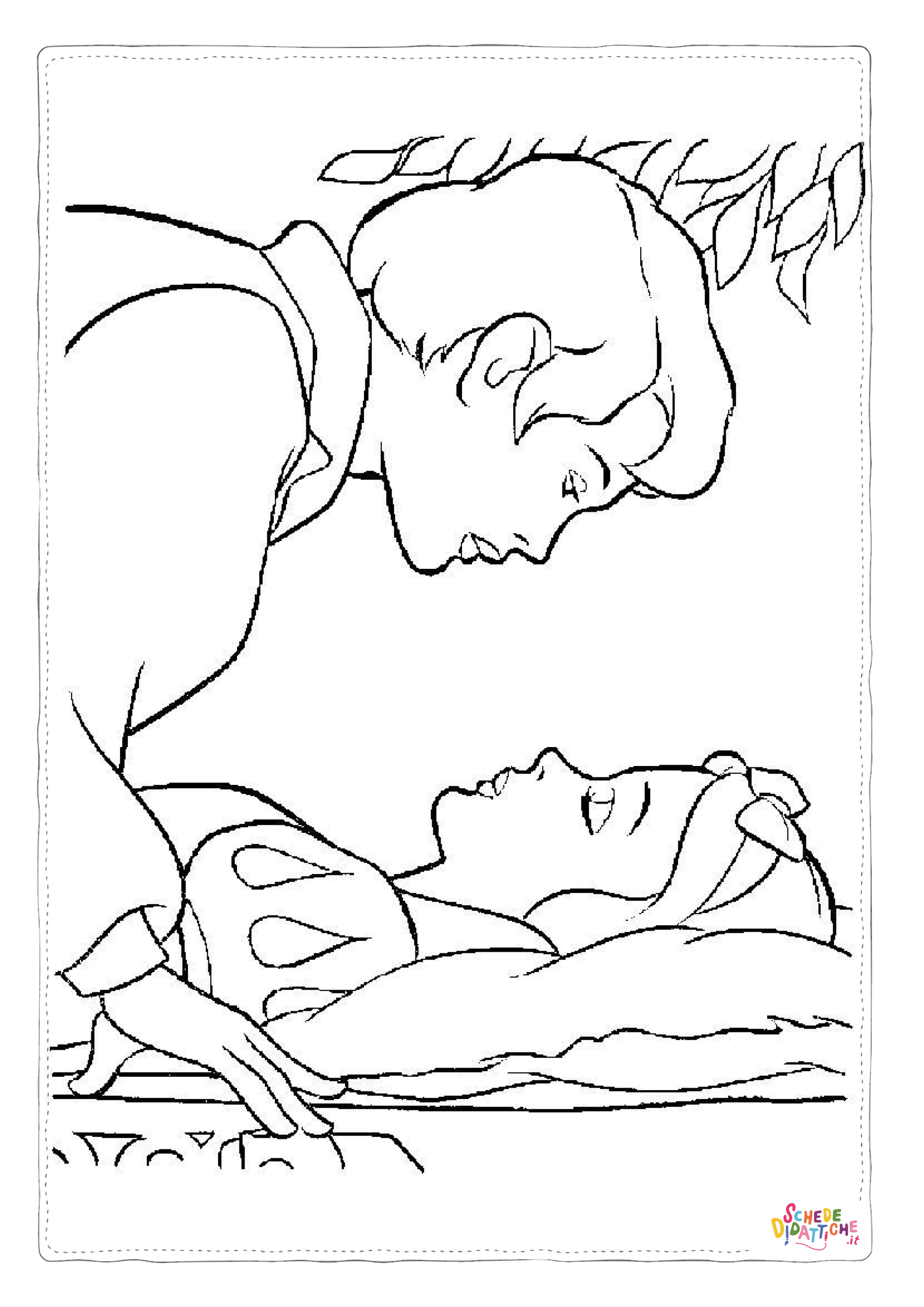 Disegno di La bella addormentata nel bosco da stampare e colorare 18