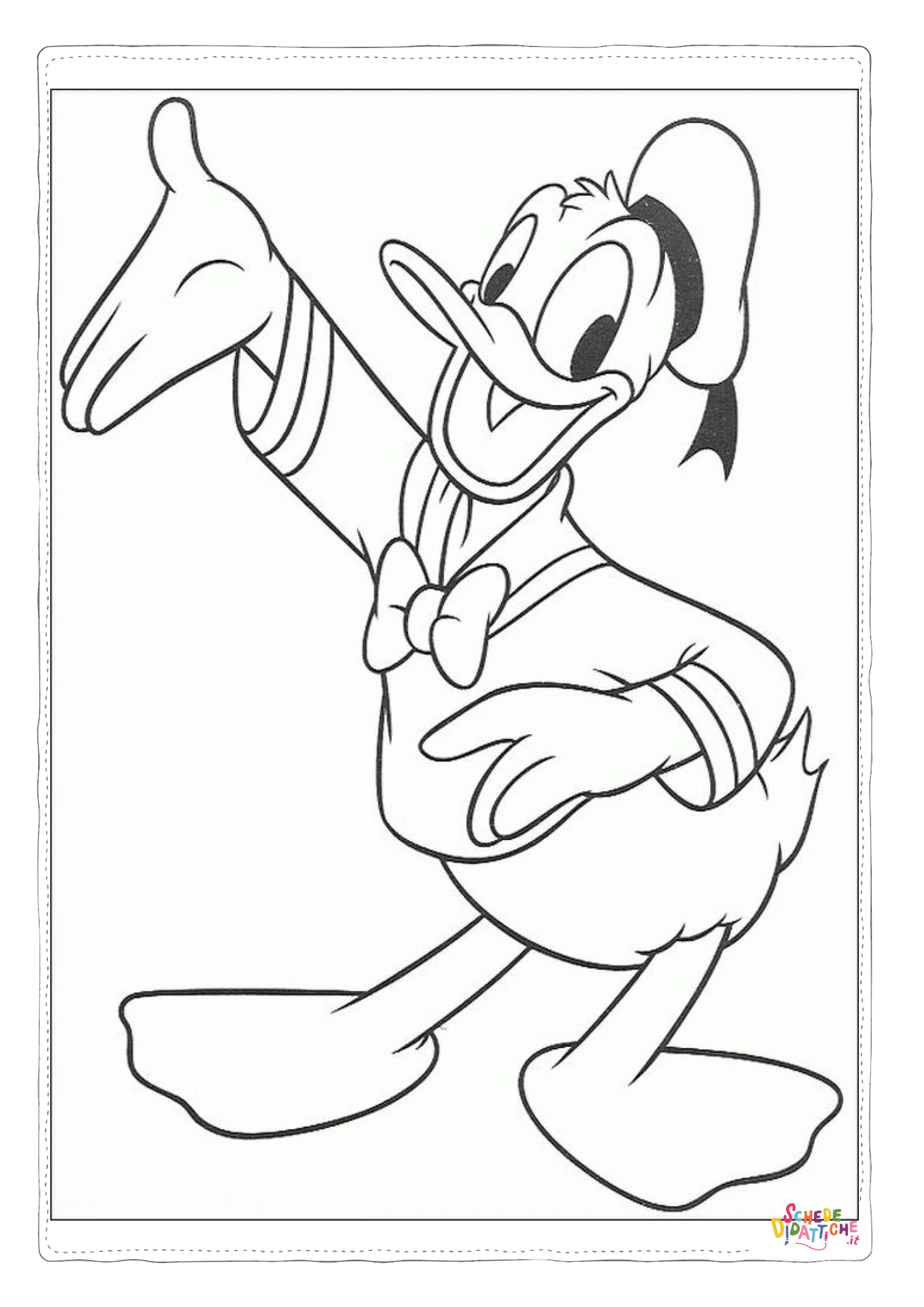 Disegno di Paperino da stampare e colorare 75