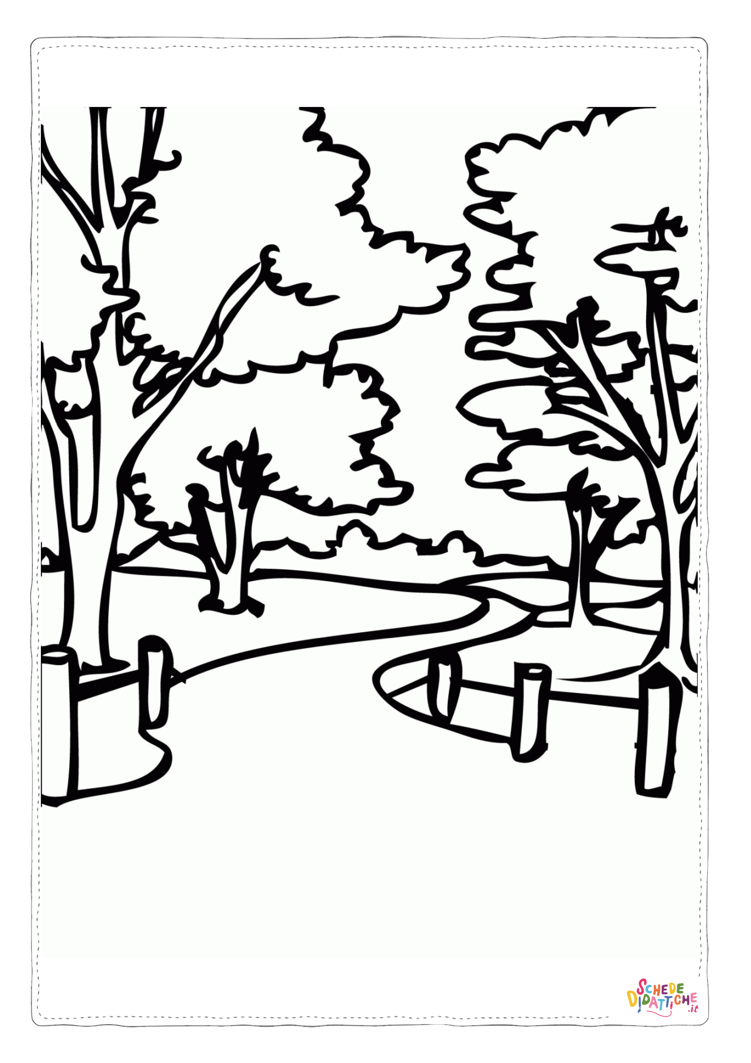 Disegno "Disegno di albero da stampare e colorare 92" Disegno di albero da stampare e colorare 92