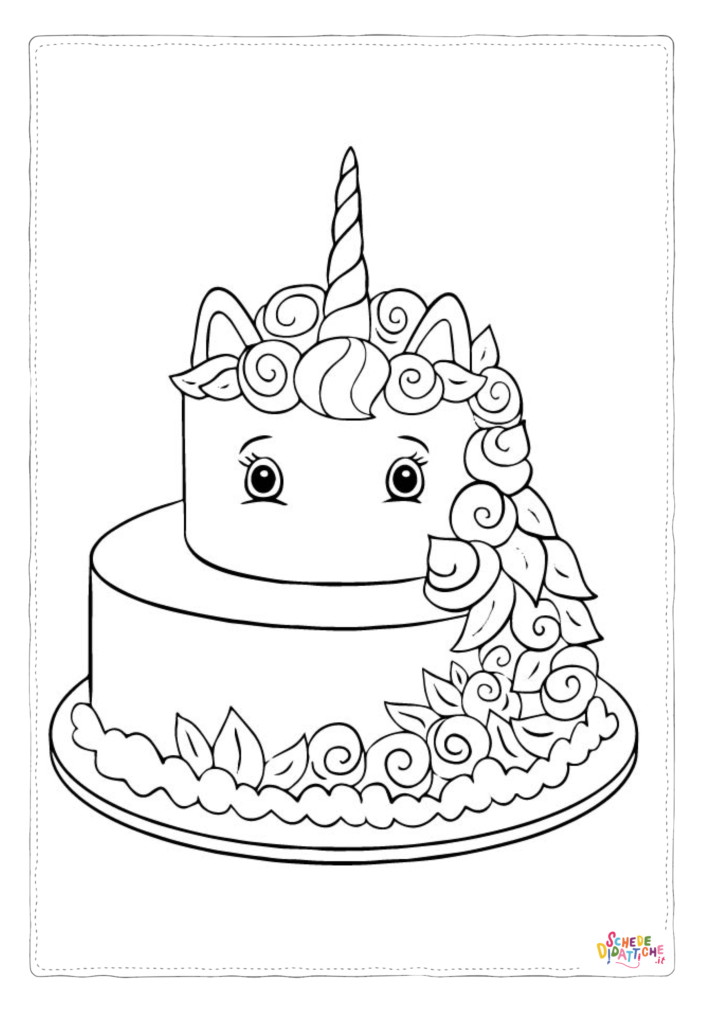 Disegno "Disegno di compleanno da stampare e colorare 48" Disegno di compleanno da stampare e colorare 48