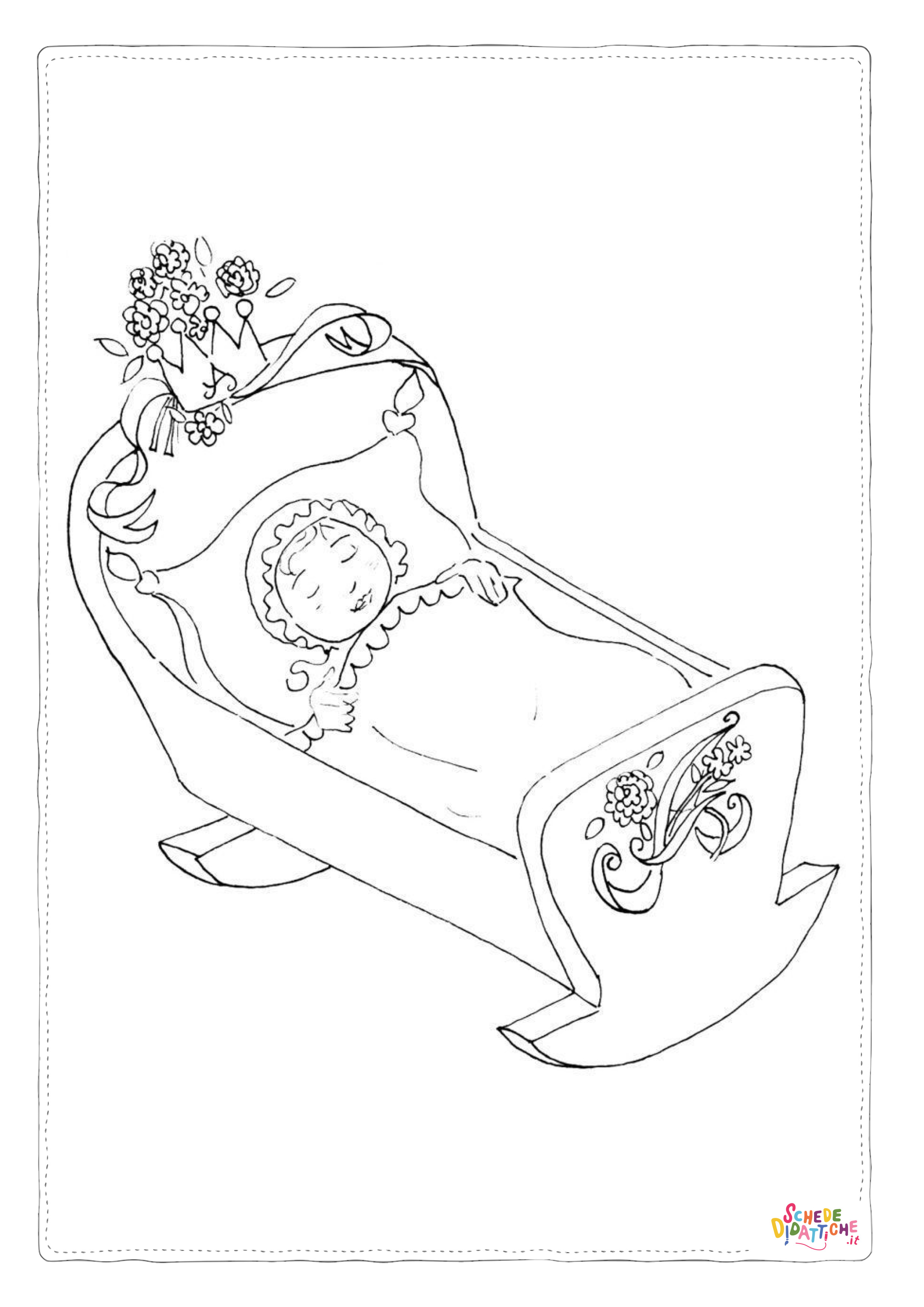 Disegno "Disegno di bambino da stampare e colorare 108" Disegno di bambino da stampare e colorare 108