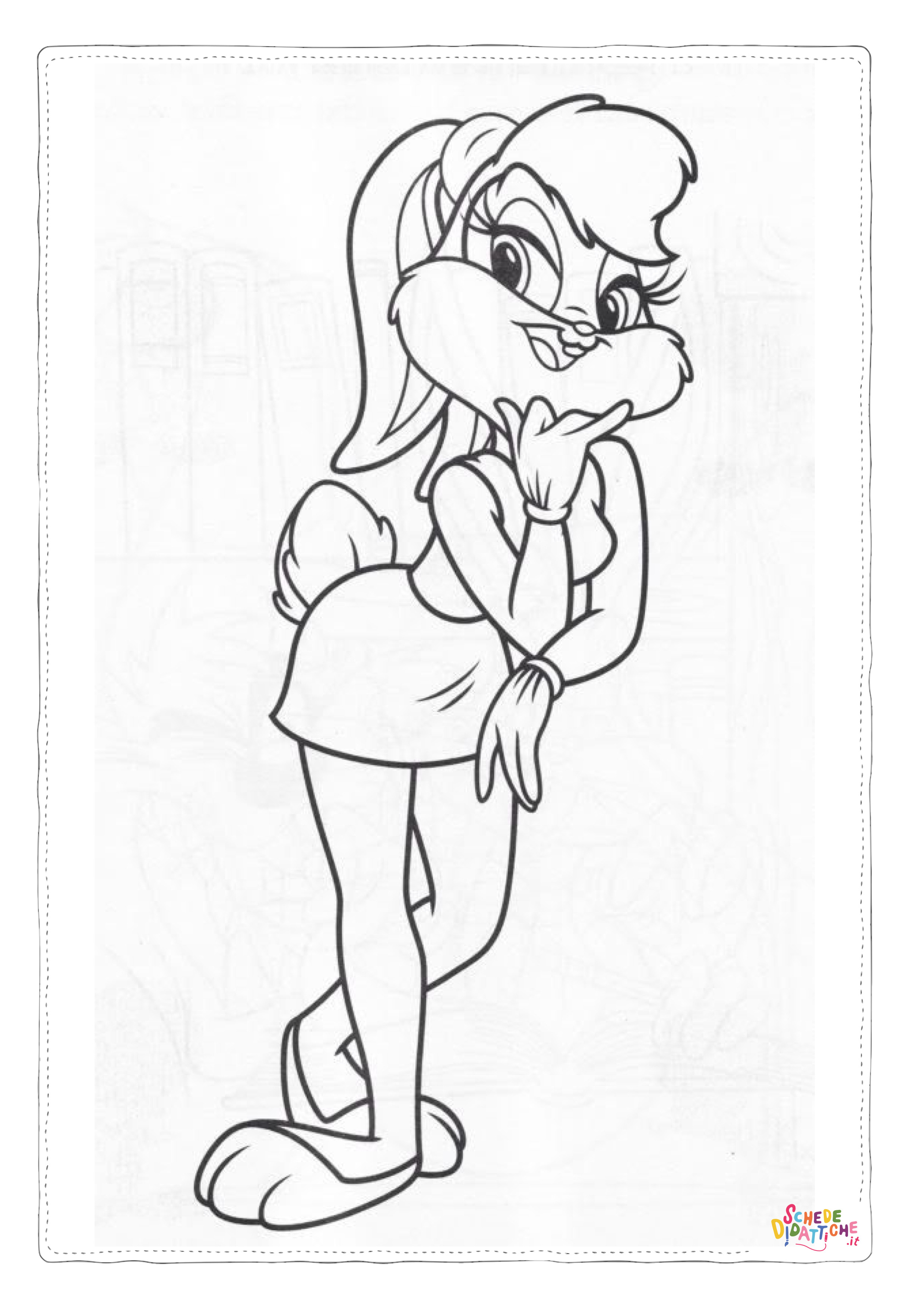 Disegno "Disegno di Bugs Bunny da stampare e colorare 49" Disegno di Bugs Bunny da stampare e colorare 49