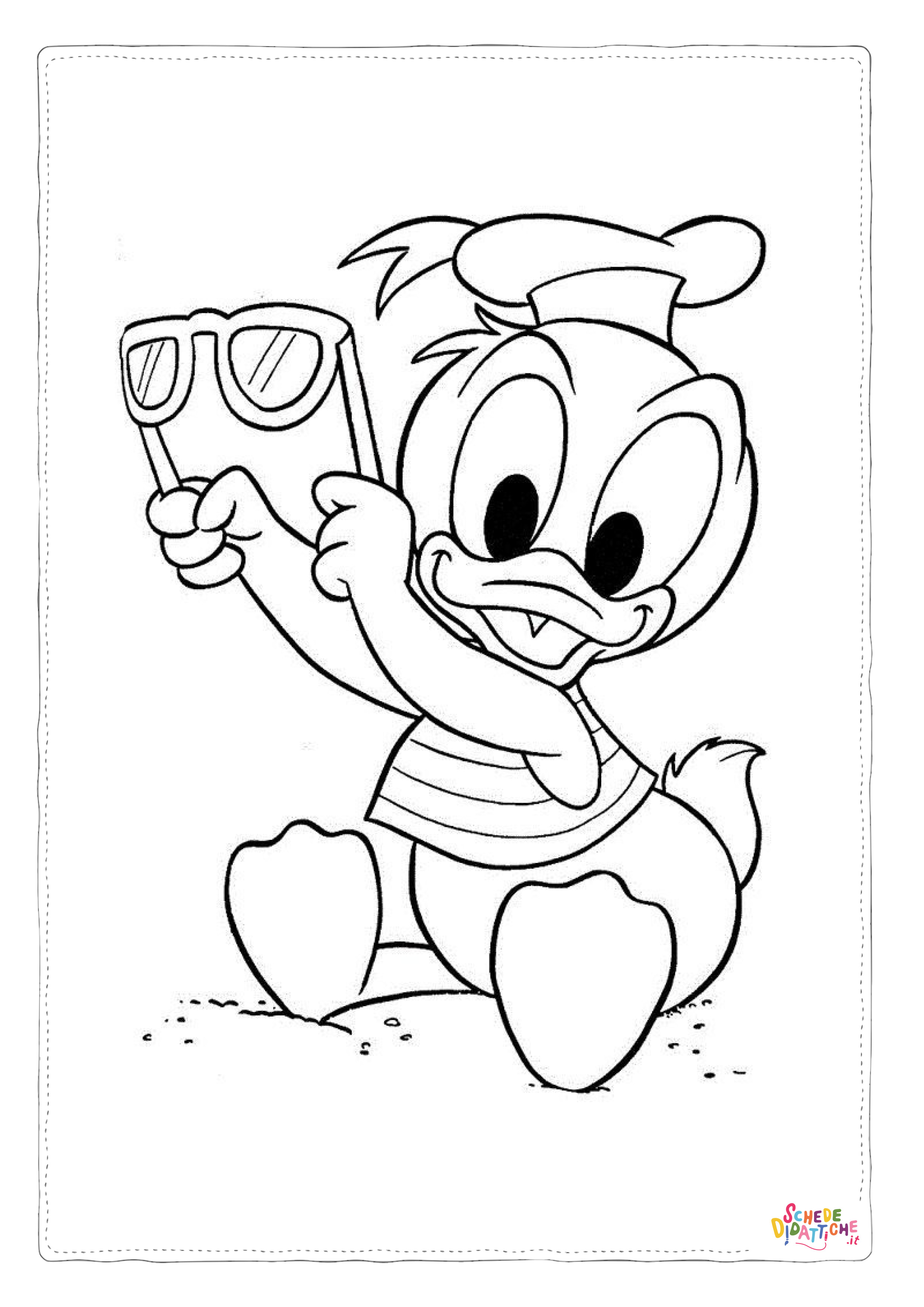Disegno di Paperino da stampare e colorare 78