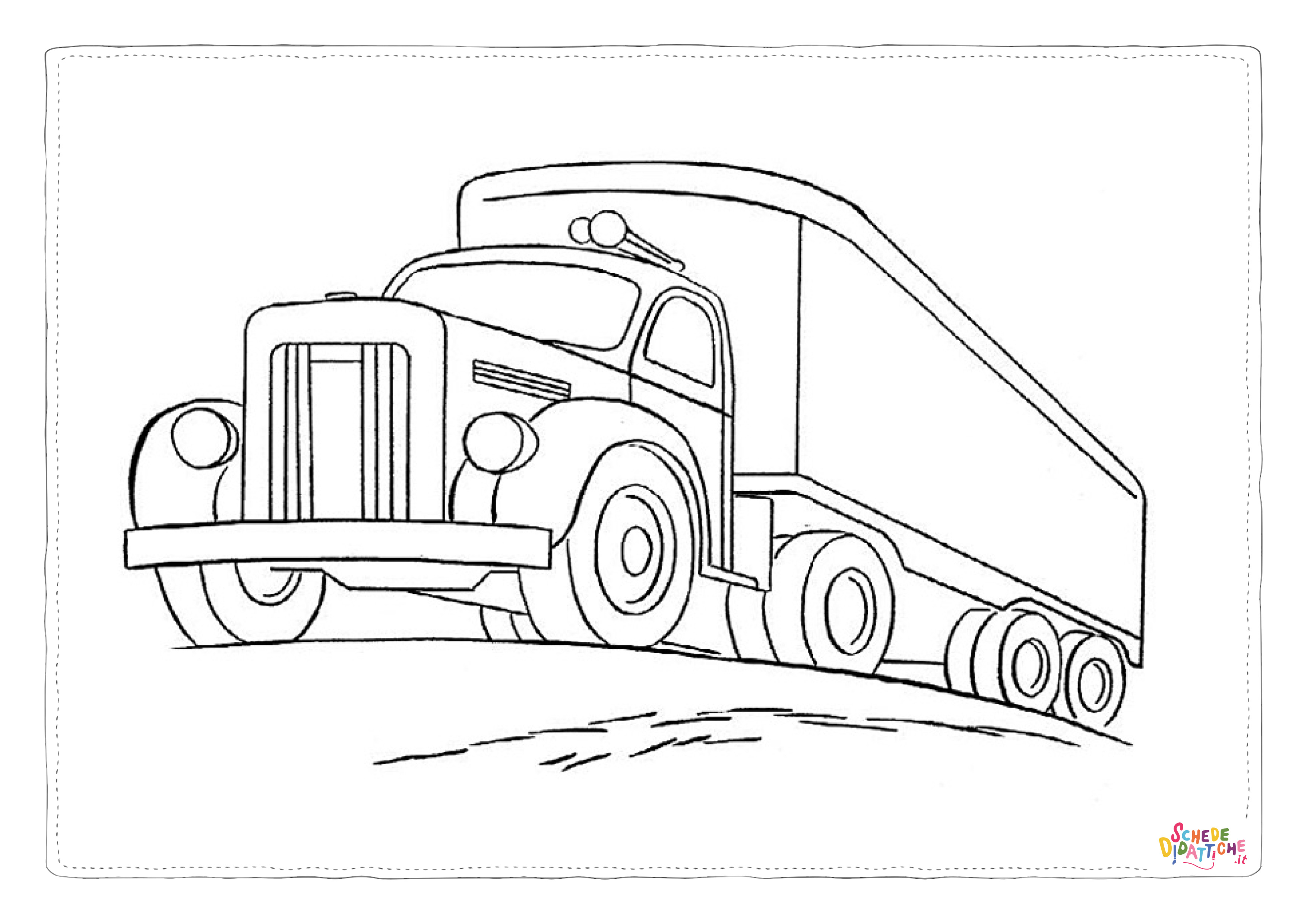 Disegno "Disegno di mezzo da lavoro da stampare e colorare 57" Disegno di mezzo da lavoro da stampare e colorare 57