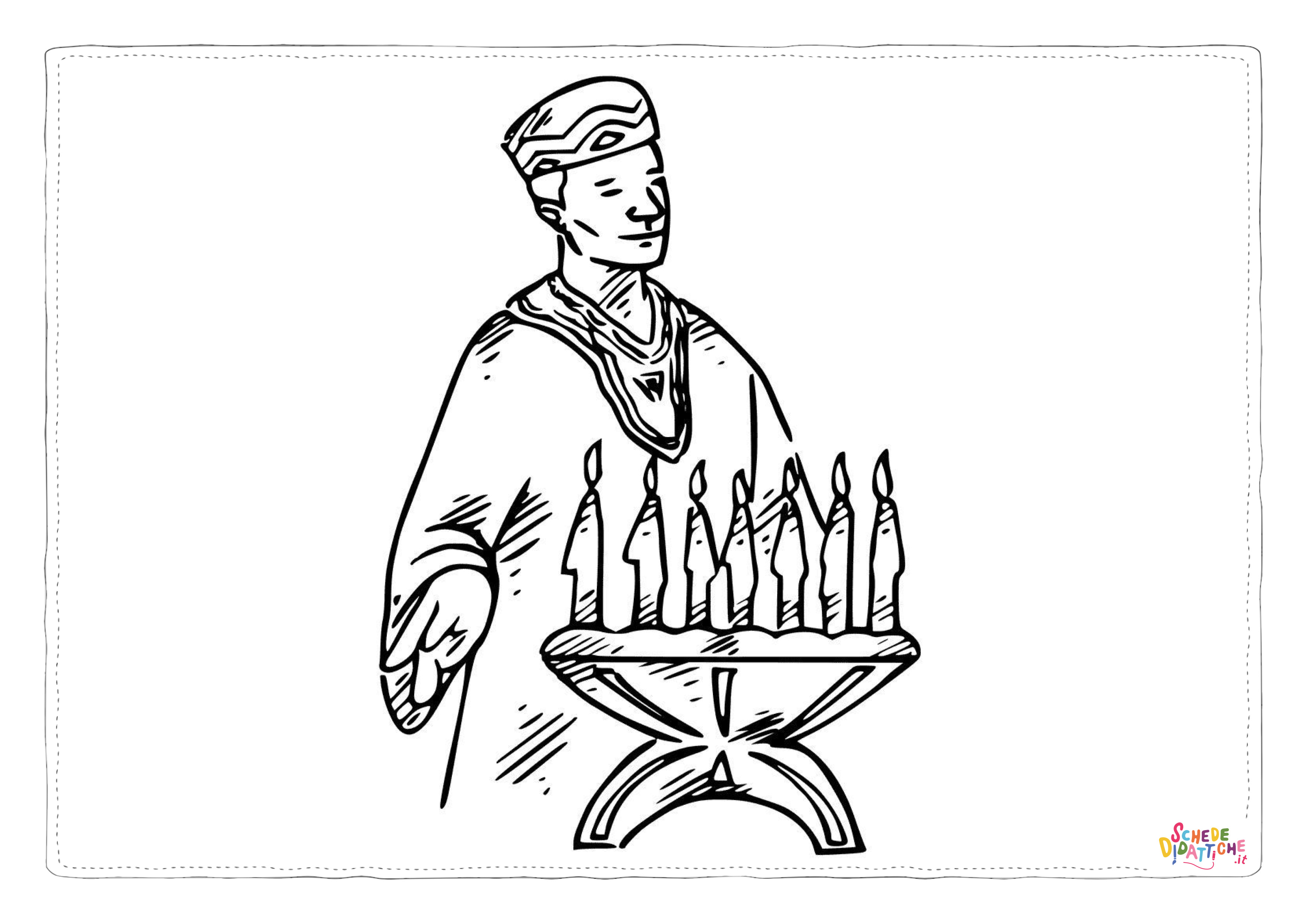Disegno "Disegno di Ebraismo da stampare e colorare 3" Disegno di Ebraismo da stampare e colorare 3