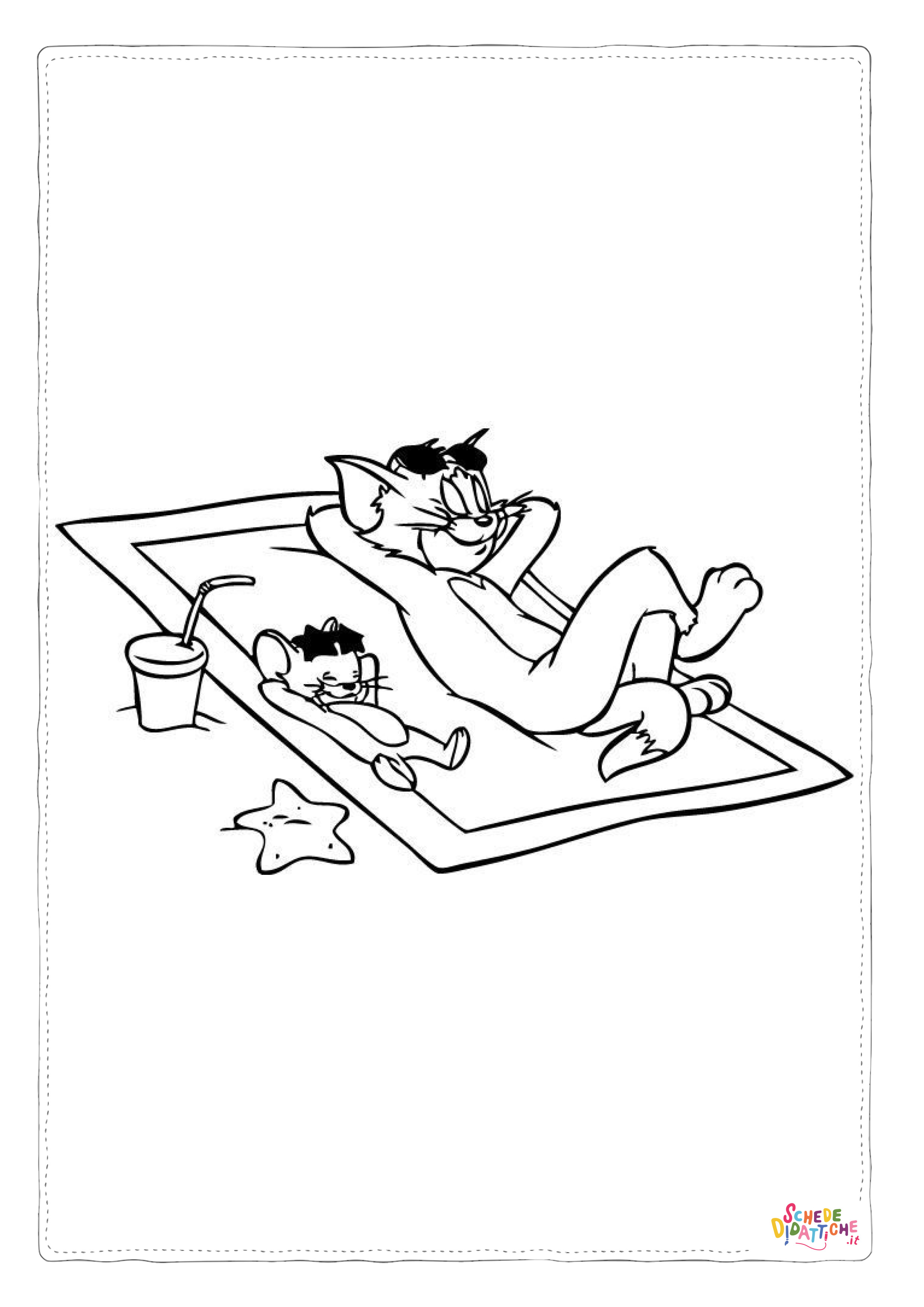 Disegno "Disegno di Tom e Jerry da stampare e colorare 64" Disegno di Tom e Jerry da stampare e colorare 64