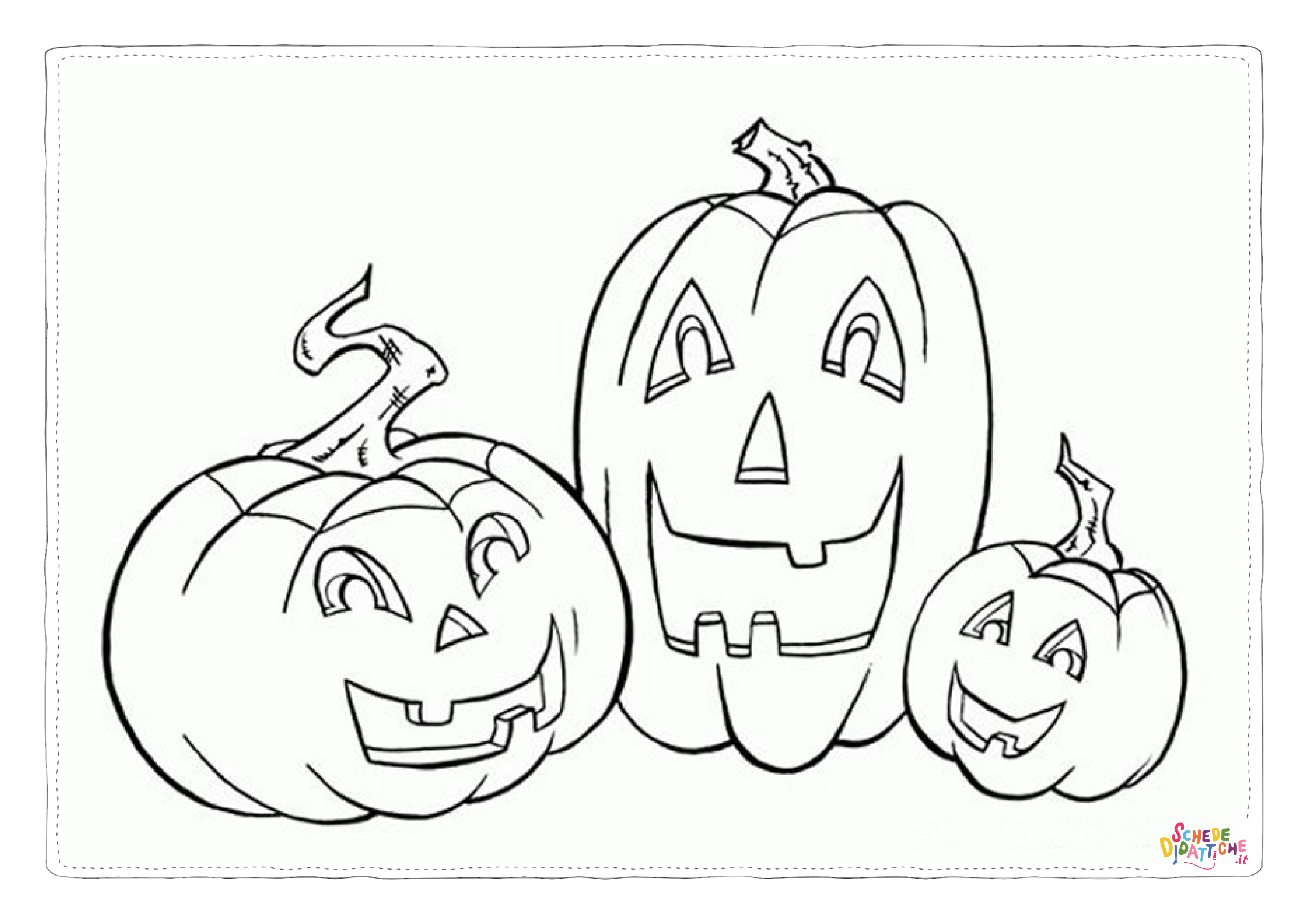 Disegno "Disegno di zucca di Halloween da stampare e colorare 186" Disegno di zucca di Halloween da stampare e colorare 186