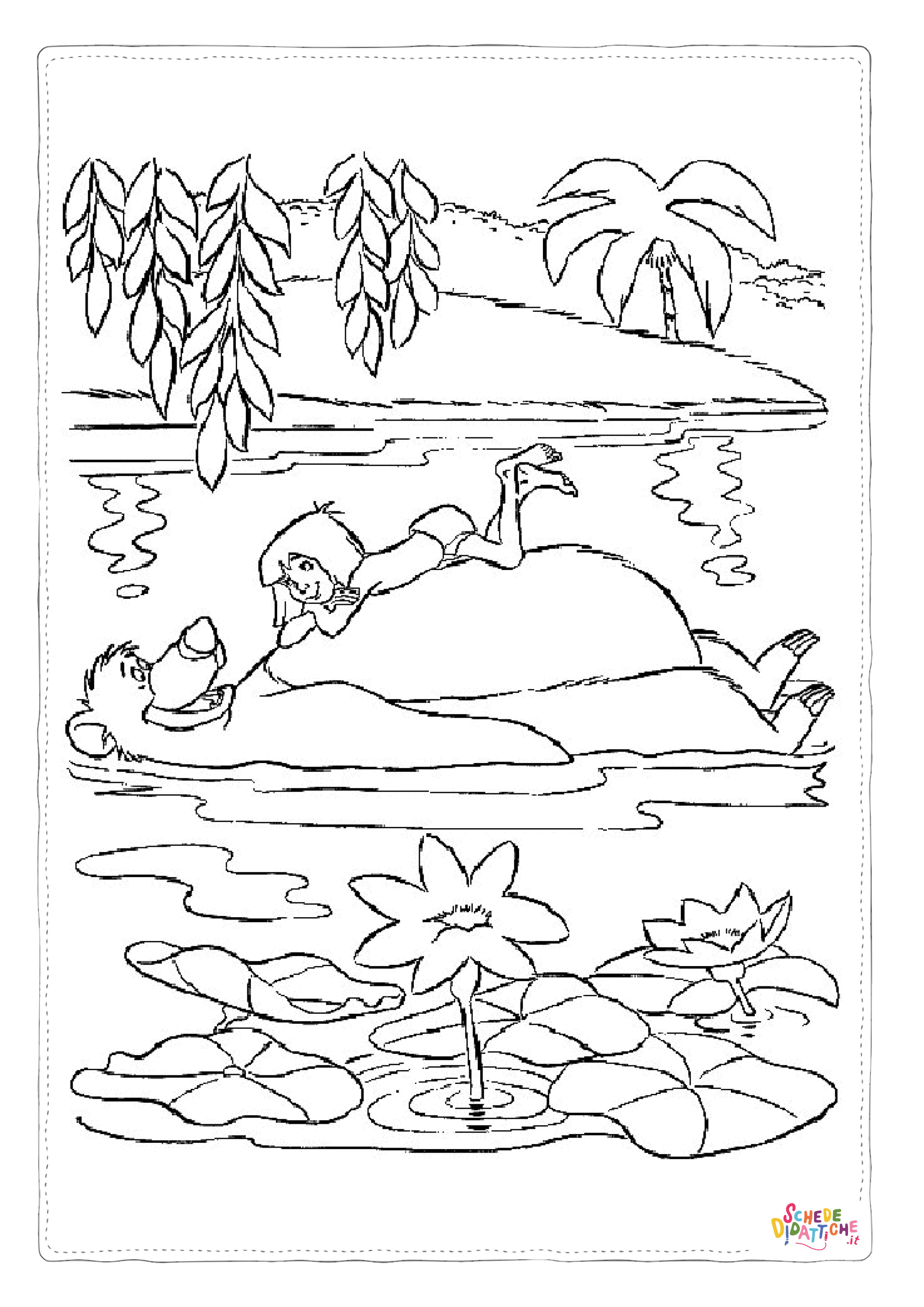 Disegno di Il libro della giungla da stampare e colorare 23