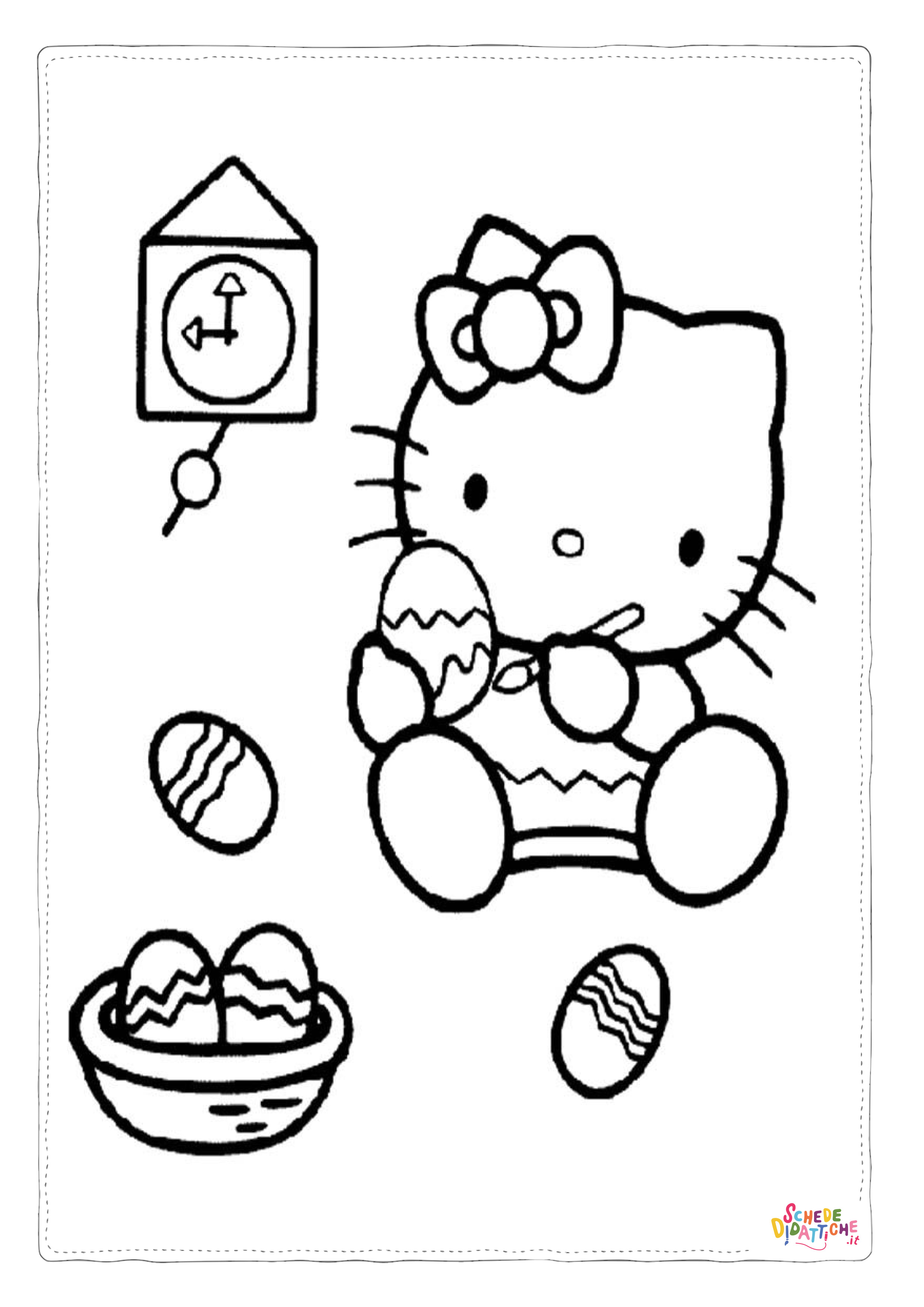 Disegno "Disegno di Hello Kitty da stampare e colorare 57" Disegno di Hello Kitty da stampare e colorare 57