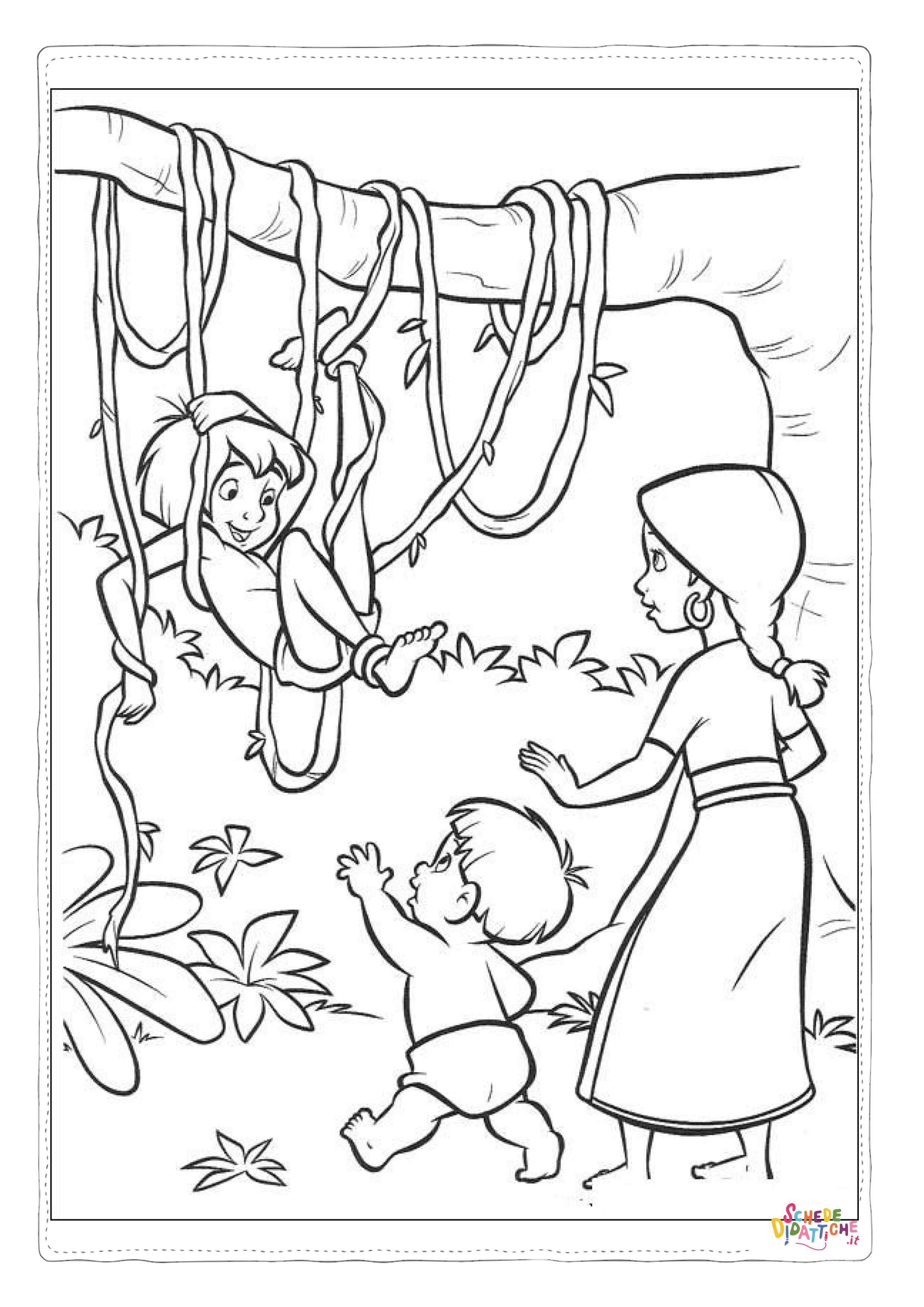 Disegno "Disegno di Il libro della giungla da stampare e colorare 66" Disegno di Il libro della giungla da stampare e colorare 66