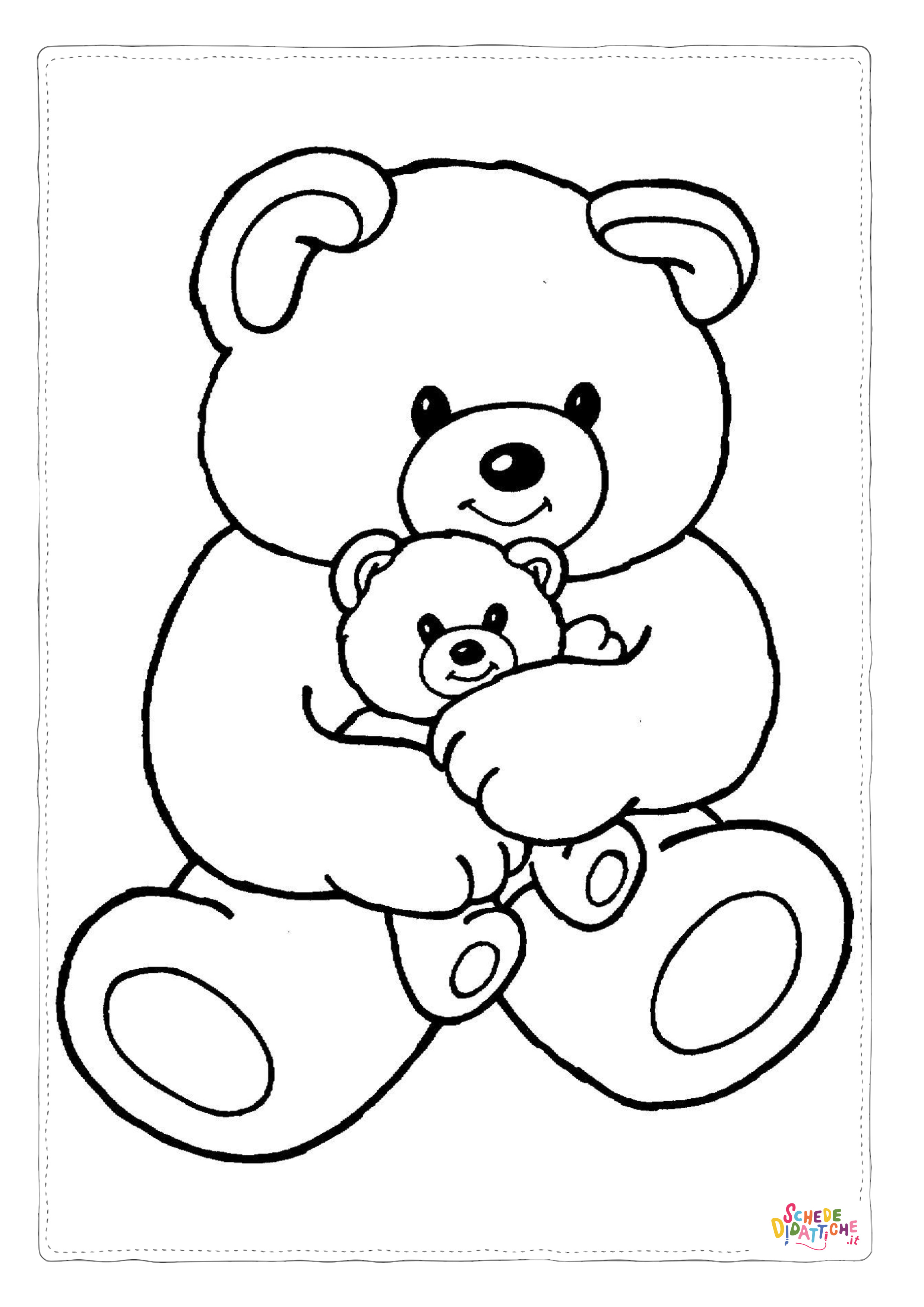 Disegno "Disegno di orso da stampare e colorare 120" Disegno di orso da stampare e colorare 120