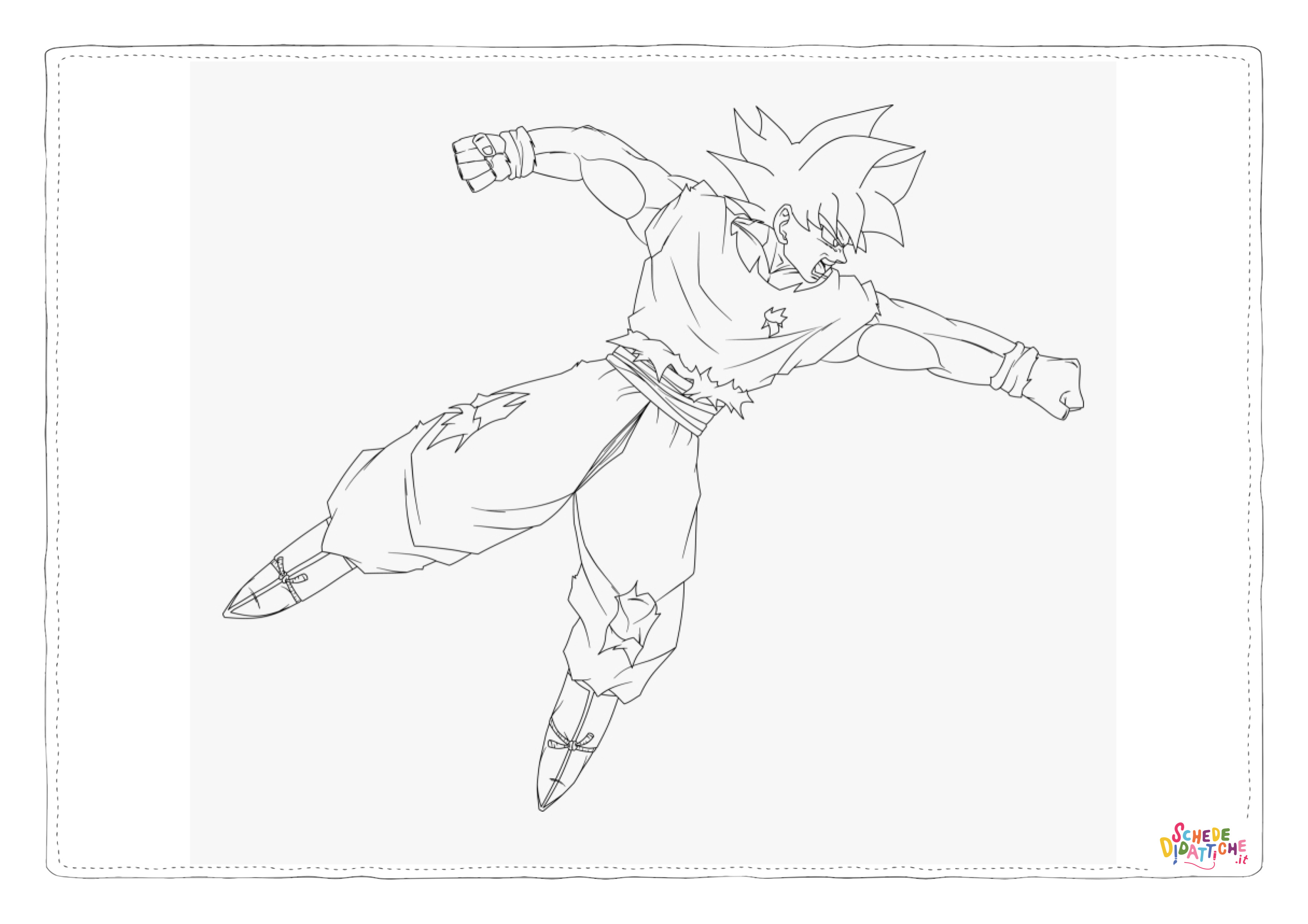 Disegno "Disegno di Dragon Ball da stampare e colorare 3" Disegno di Dragon Ball da stampare e colorare 3