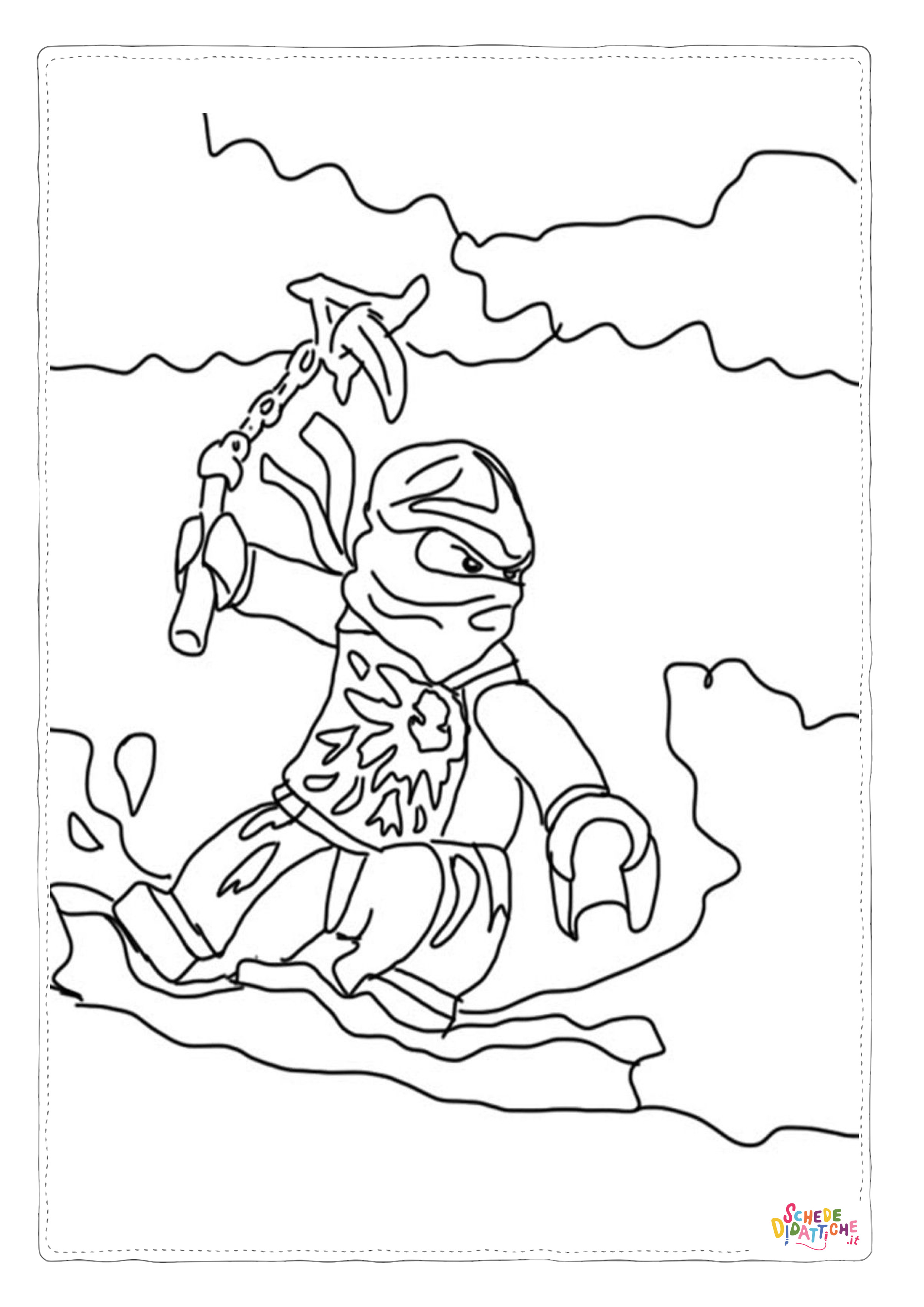 Disegno di Ninja Go da stampare e colorare 56