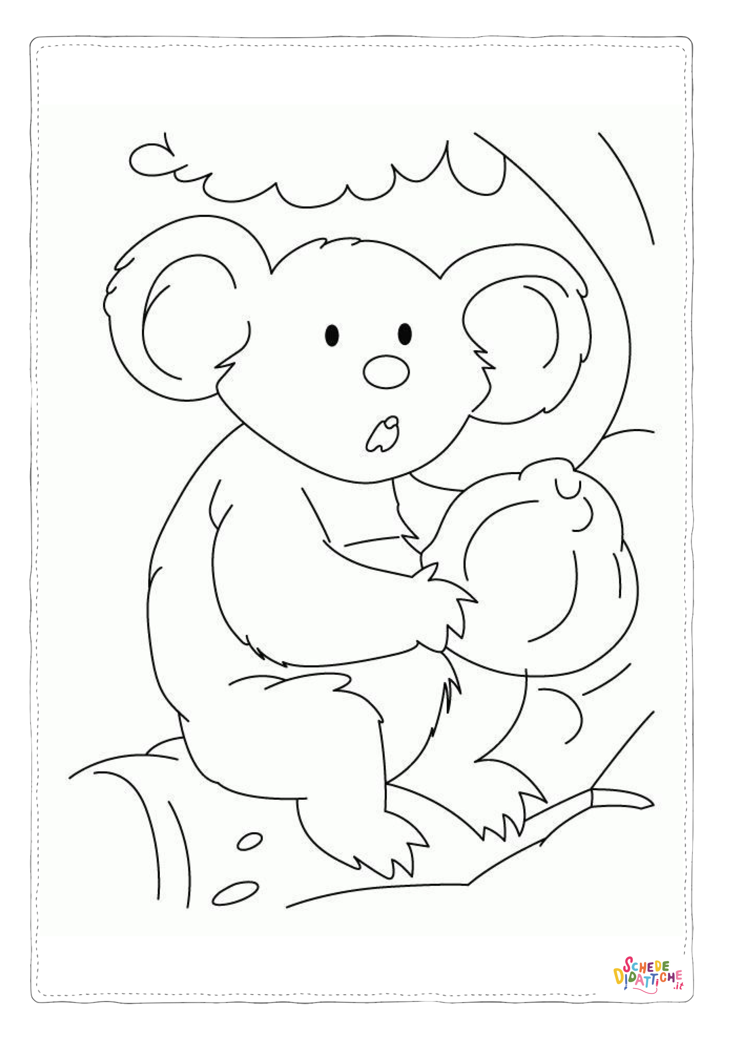 Disegno di koala da stampare e colorare 28