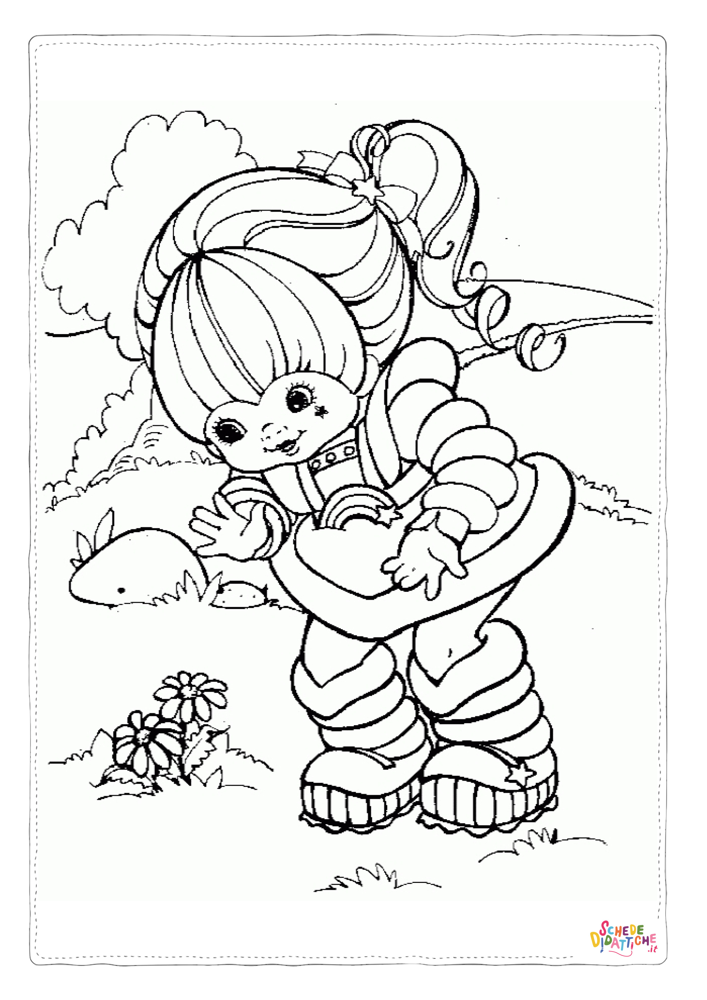 Disegno "Disegno di Fragolina da stampare e colorare 9" Disegno di Fragolina da stampare e colorare 9
