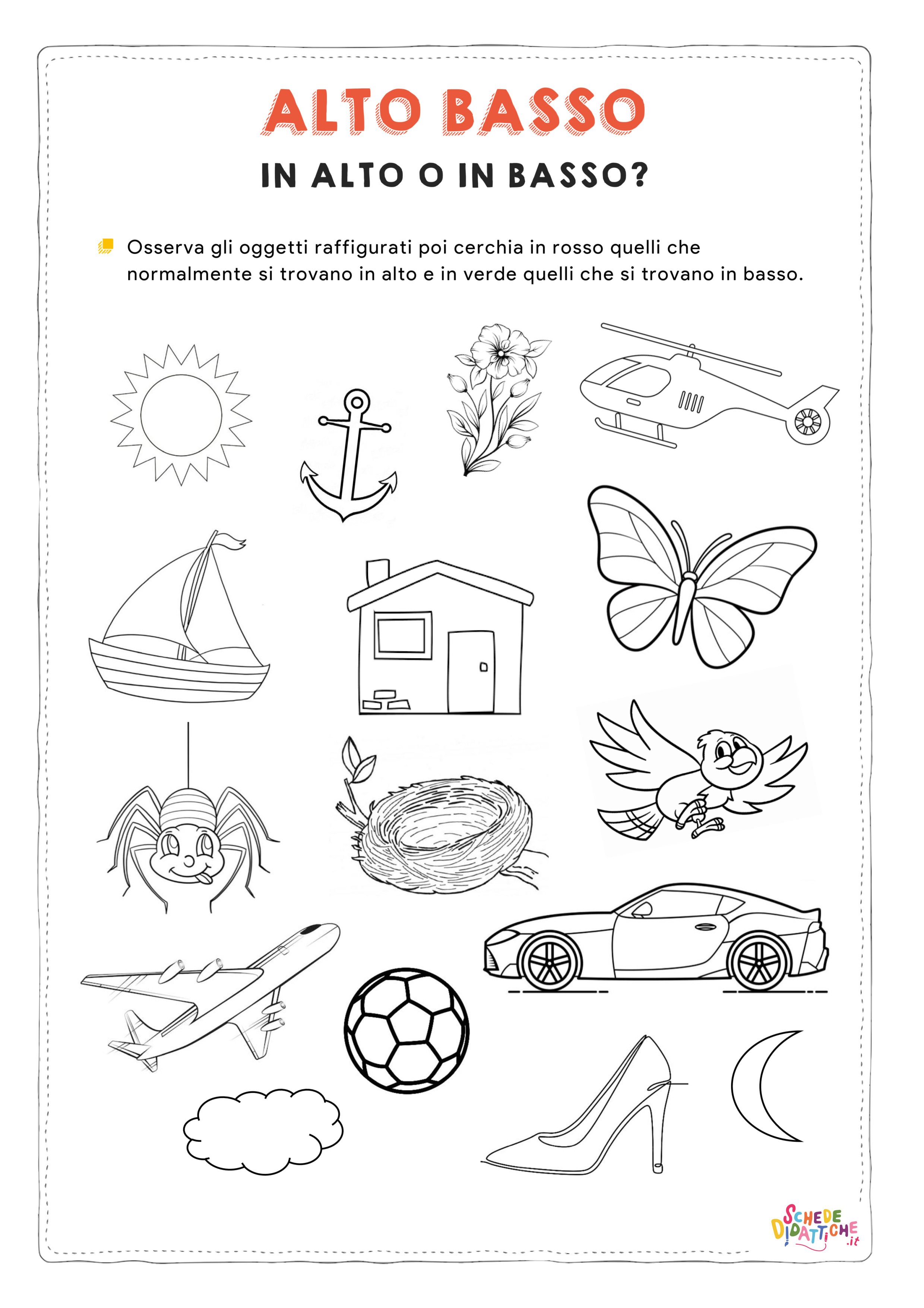 Disegno "In alto, in basso e in mezzo 3" In alto, in basso e in mezzo 3
