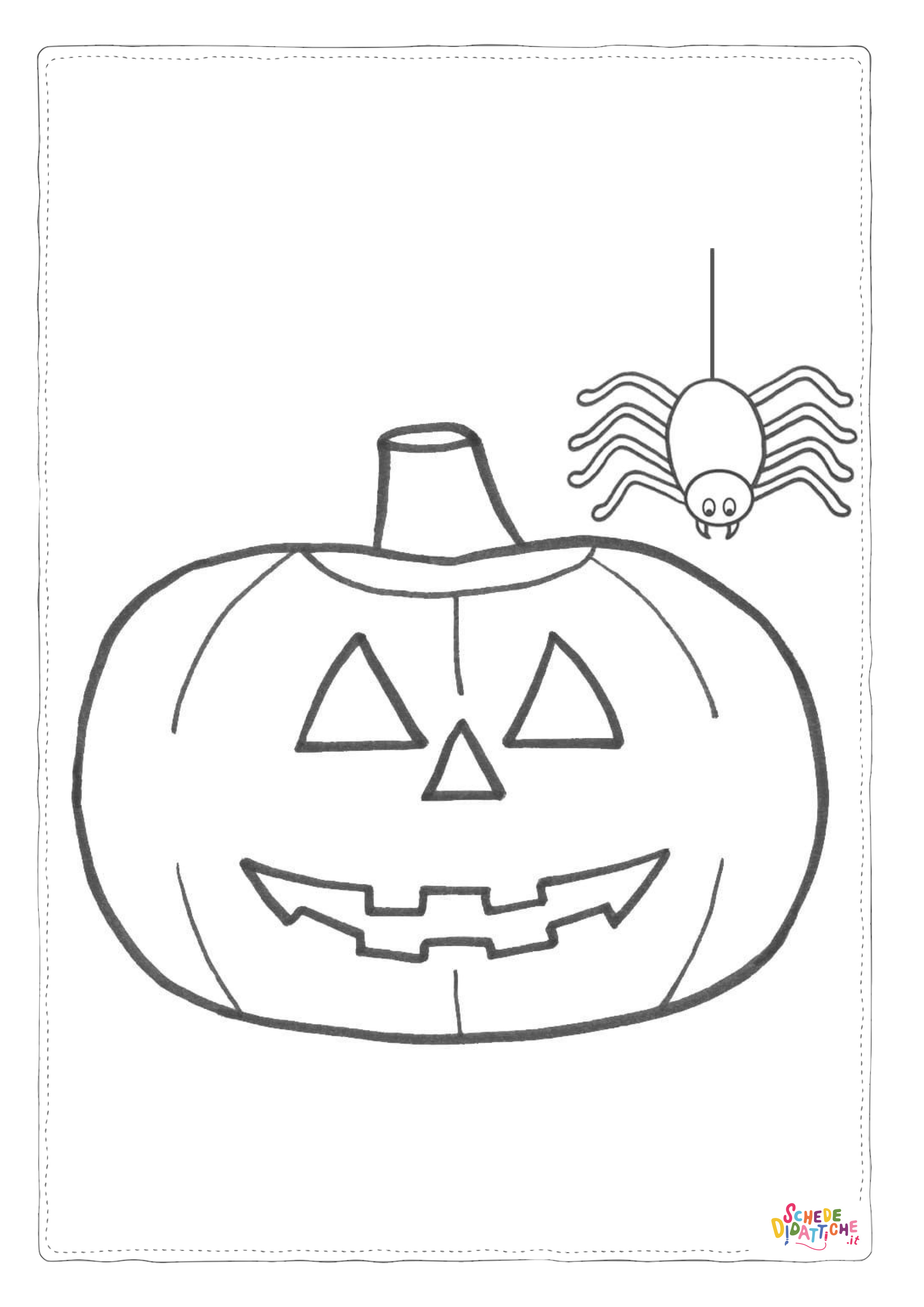 Disegno "Disegno di zucca di Halloween da stampare e colorare 223" Disegno di zucca di Halloween da stampare e colorare 223