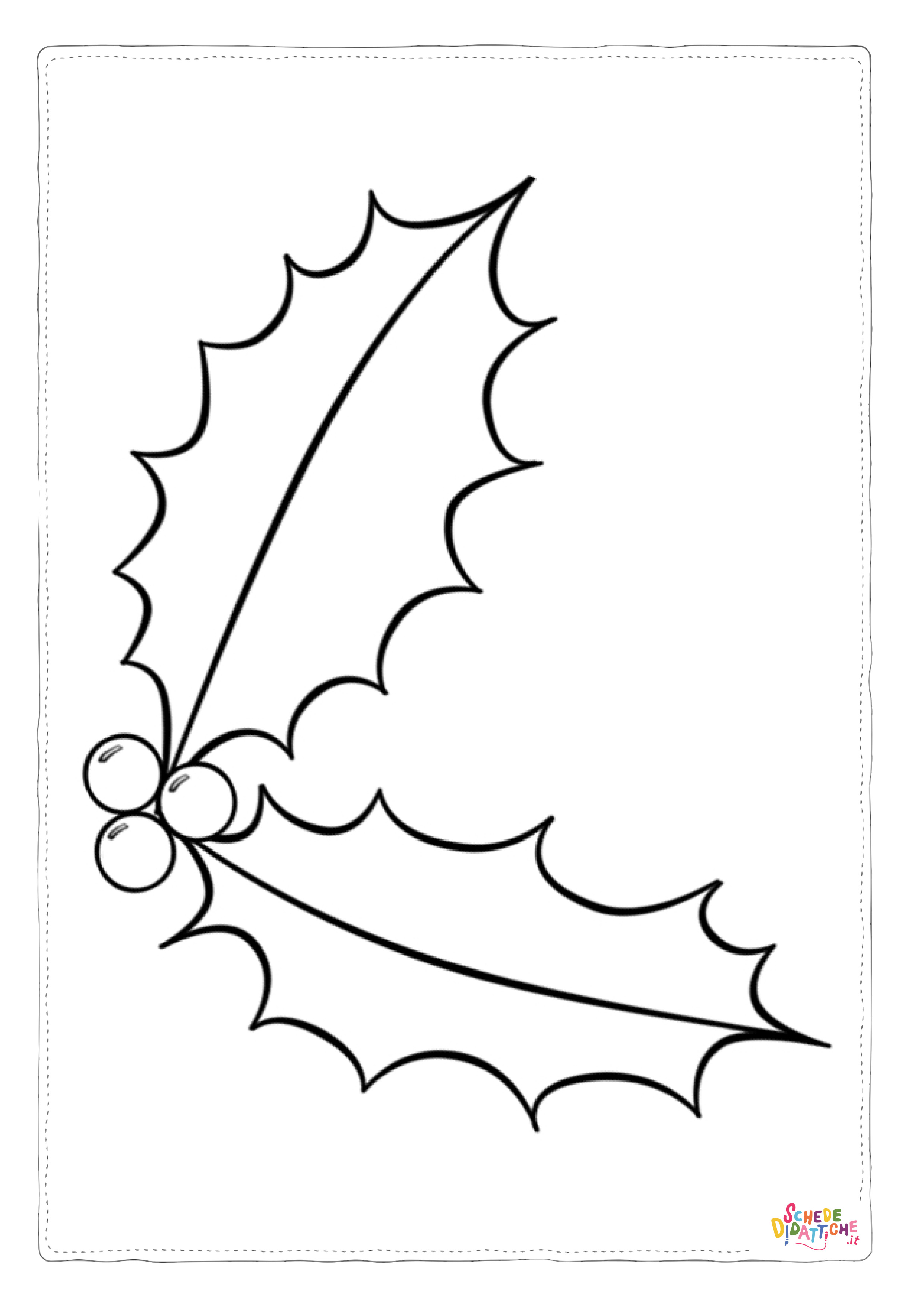 Disegno "Disegno di pungitopo da stampare e colorare 8" Disegno di pungitopo da stampare e colorare 8
