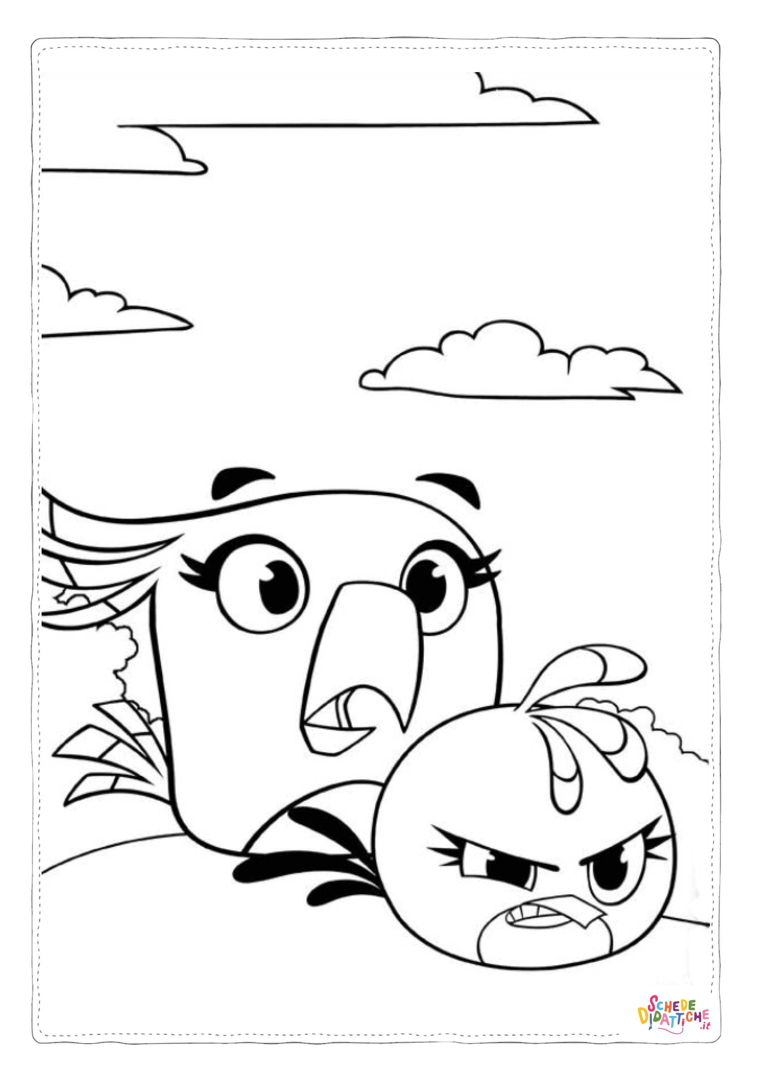 Disegno "Disegno di Angry birds da stampare e colorare 58" Disegno di Angry birds da stampare e colorare 58