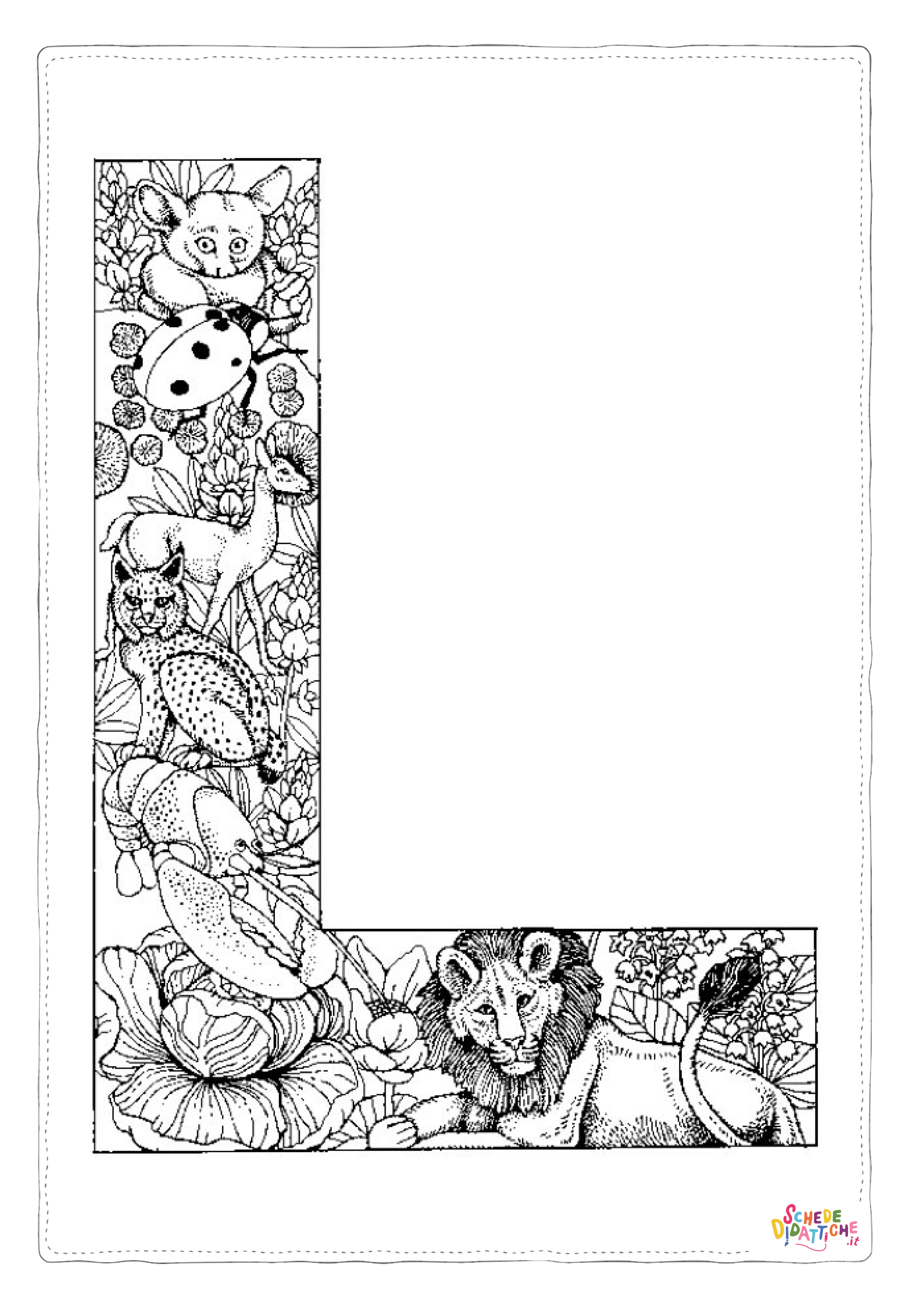 Disegno "Disegno di lettera dell'alfabeto da stampare e colorare 29" Disegno di lettera dell'alfabeto da stampare e colorare 29