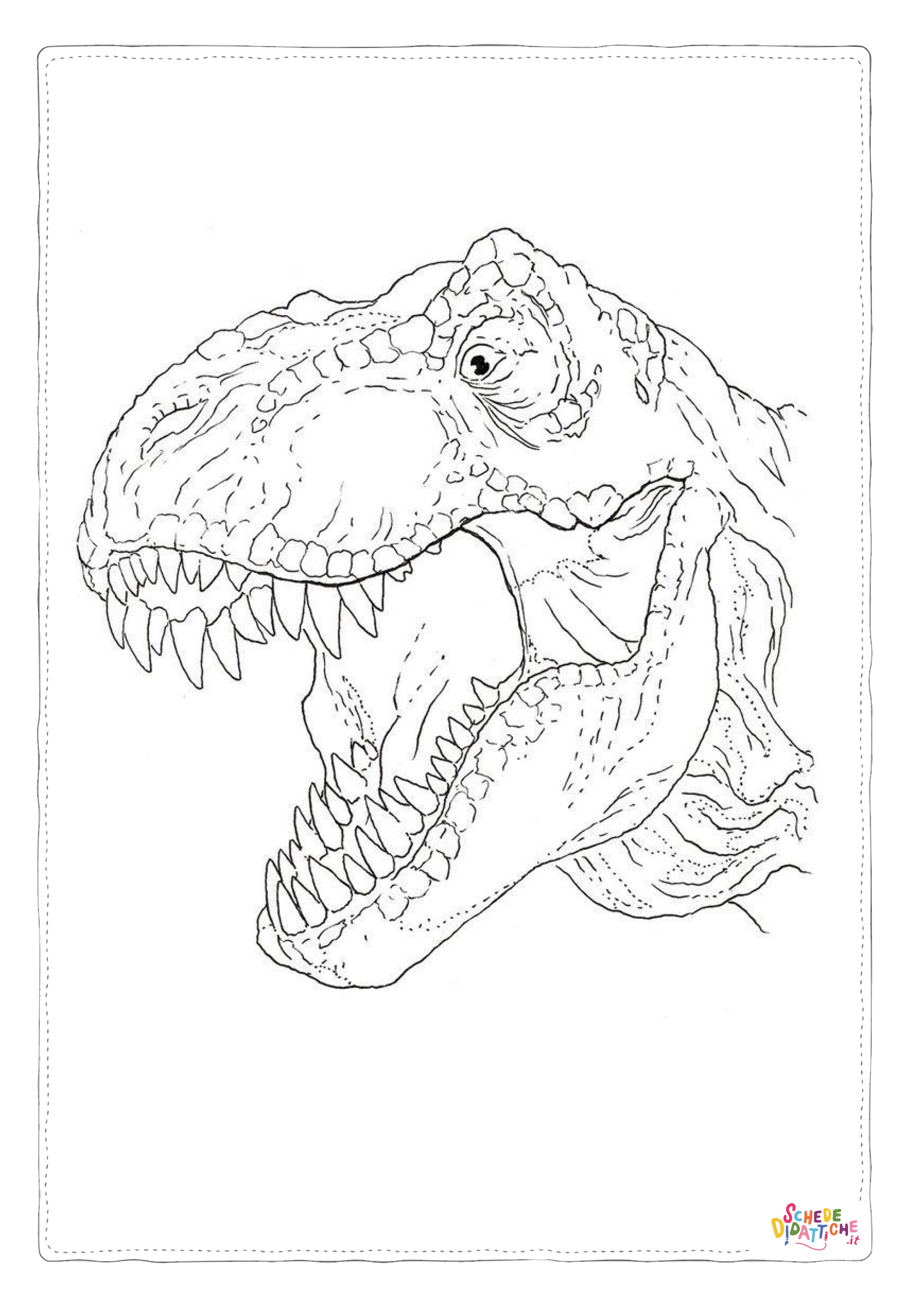 Disegno di Tirannosauro da stampare e colorare 99