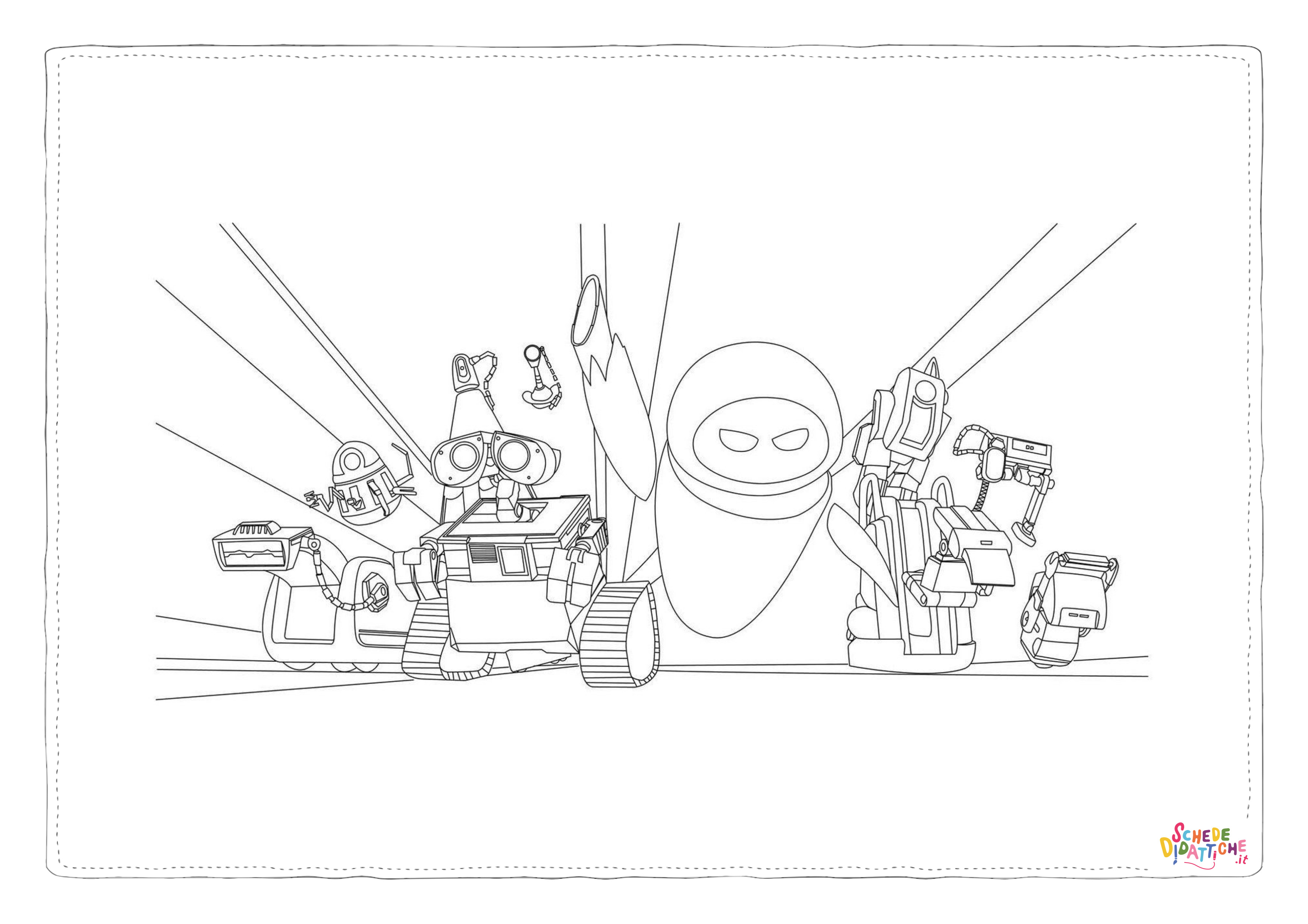 Disegno "Disegno di Wall-E da stampare e colorare 64" Disegno di Wall-E da stampare e colorare 64