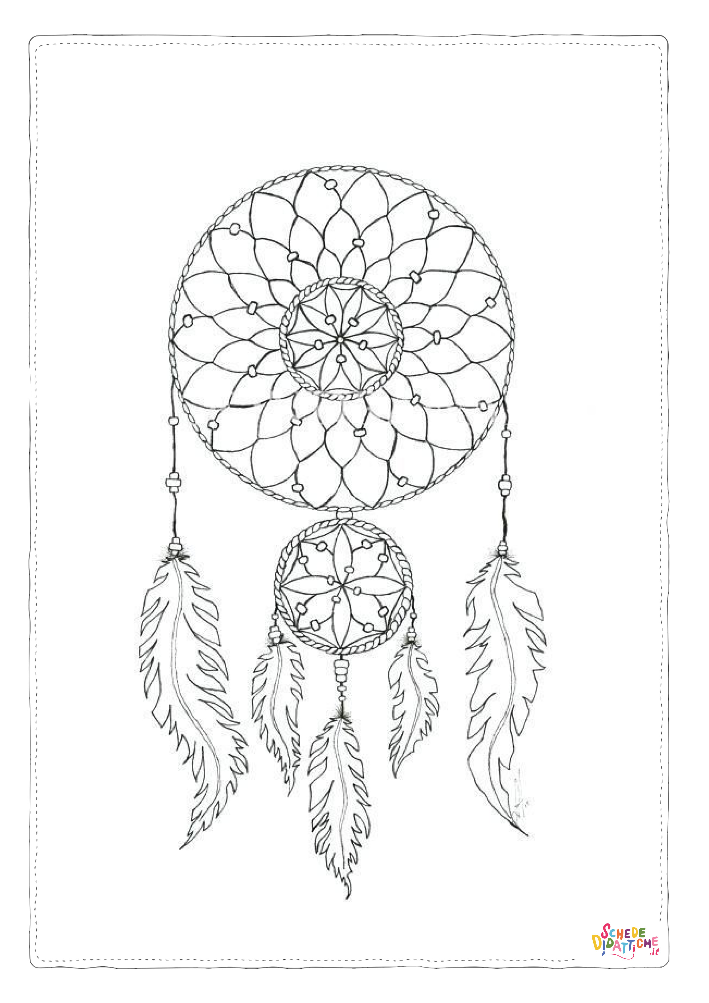 Disegno "Disegno di acchiappasogni da stampare e colorare 32" Disegno di acchiappasogni da stampare e colorare 32