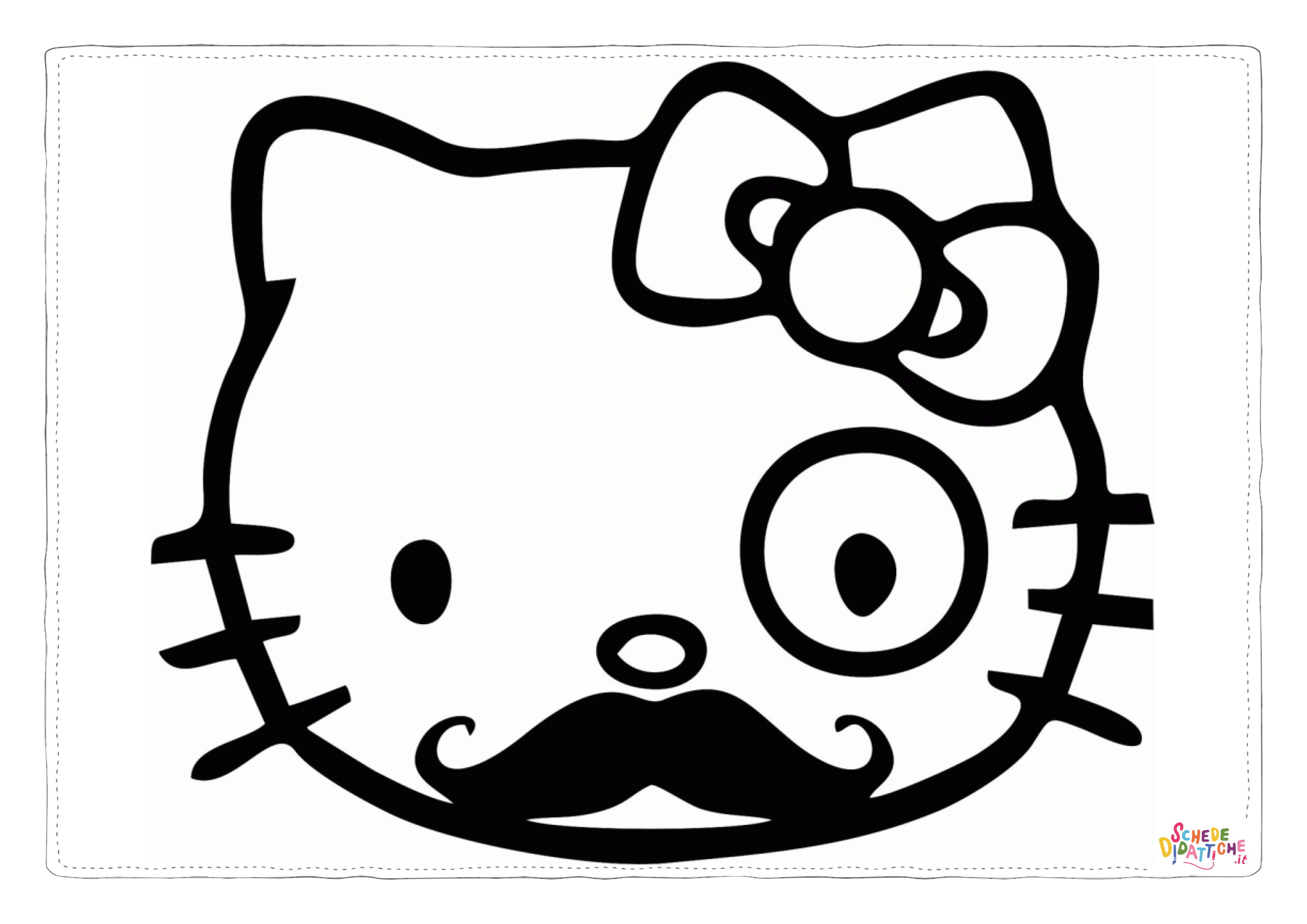 Disegno "Disegno di Hello Kitty da stampare e colorare 47" Disegno di Hello Kitty da stampare e colorare 47