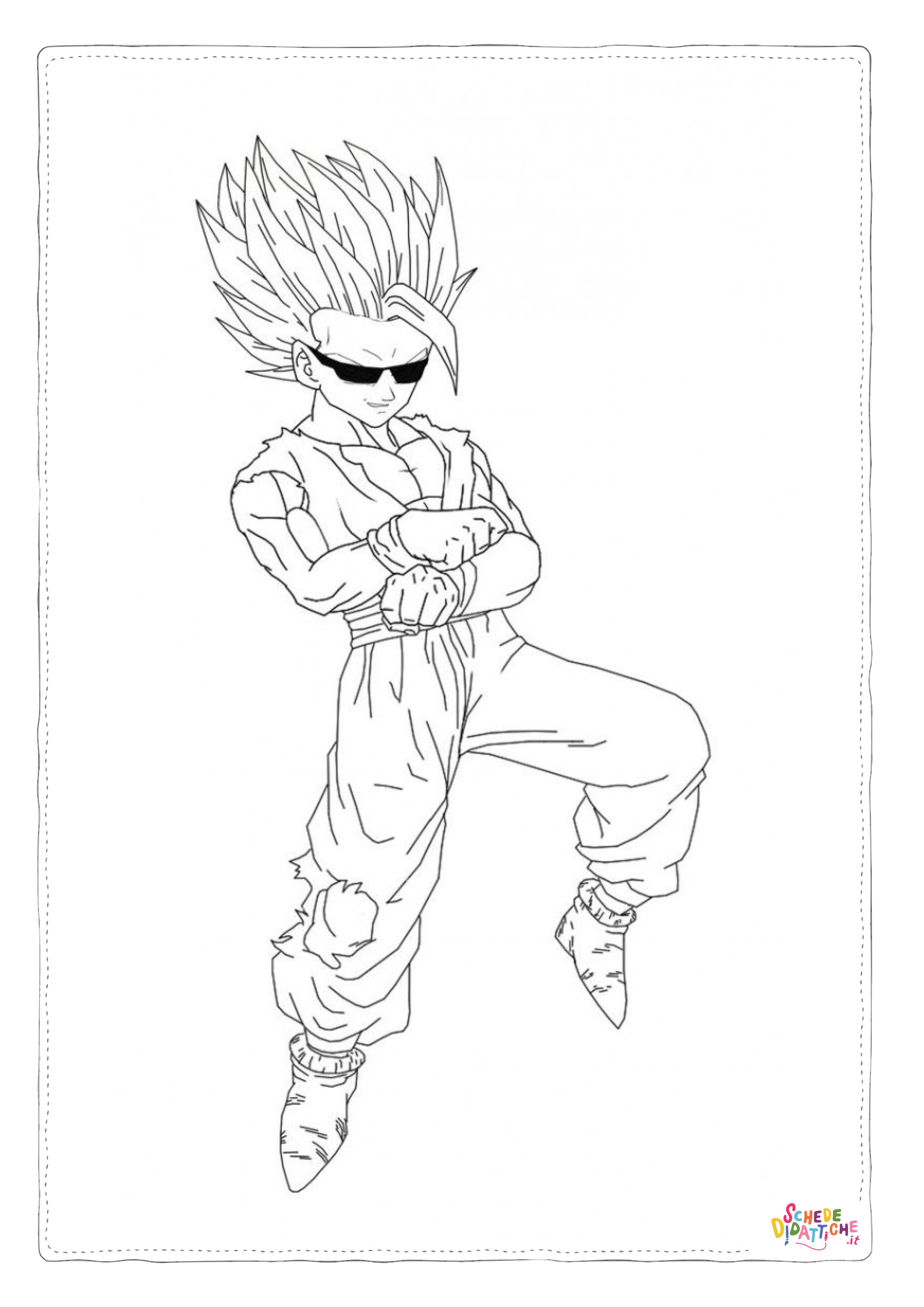 Disegno "Disegno di Dragon Ball da stampare e colorare 46" Disegno di Dragon Ball da stampare e colorare 46