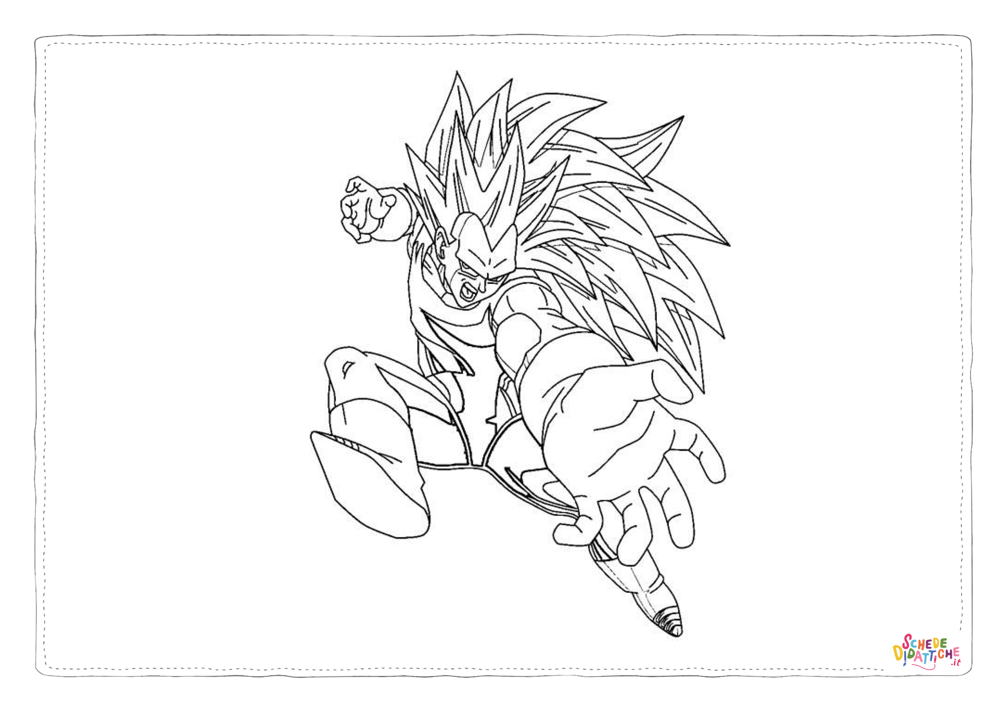 Disegno "Disegno di Dragon Ball da stampare e colorare 33" Disegno di Dragon Ball da stampare e colorare 33