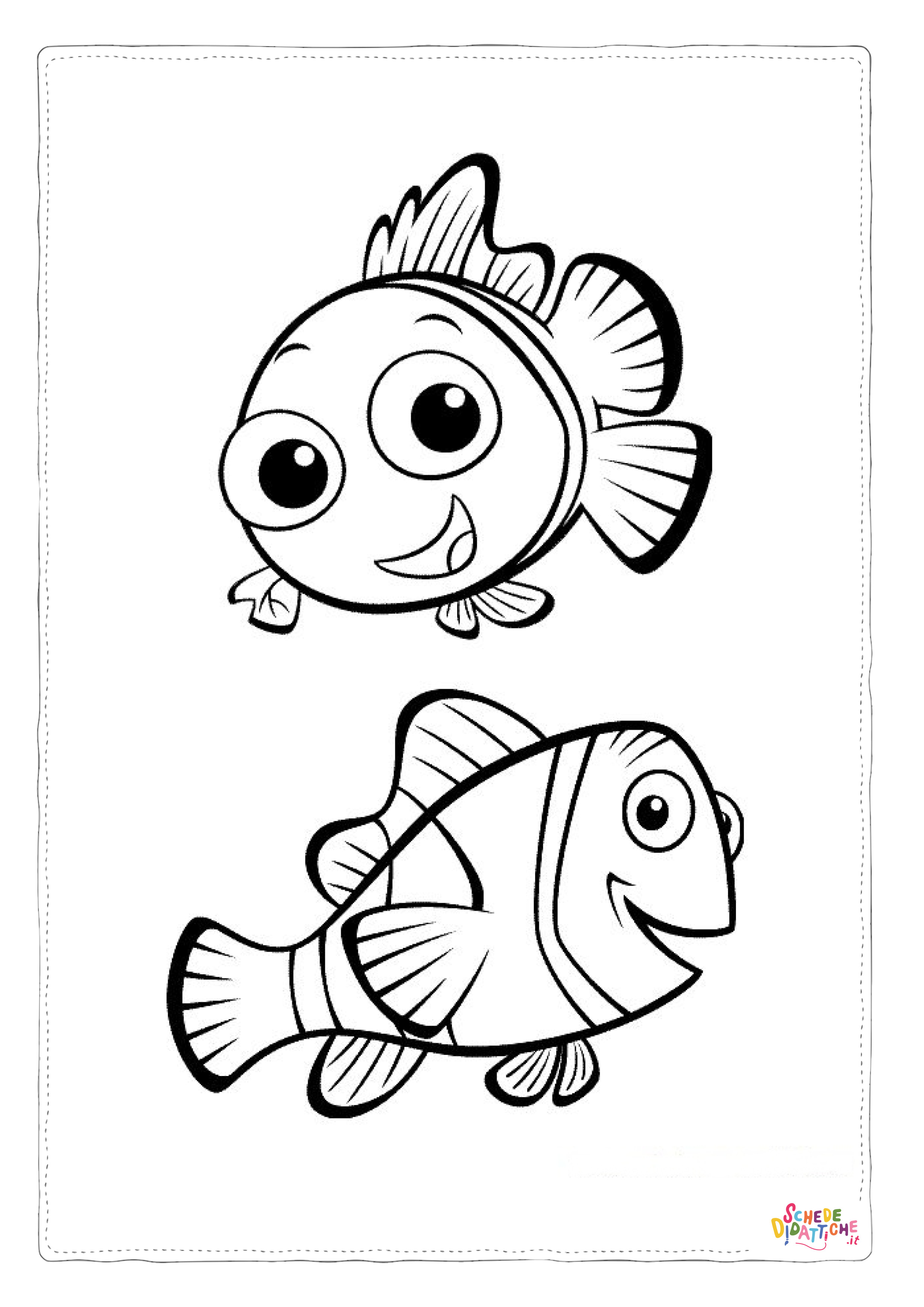 Disegno "Disegno di pesce da stampare e colorare 251" Disegno di pesce da stampare e colorare 251