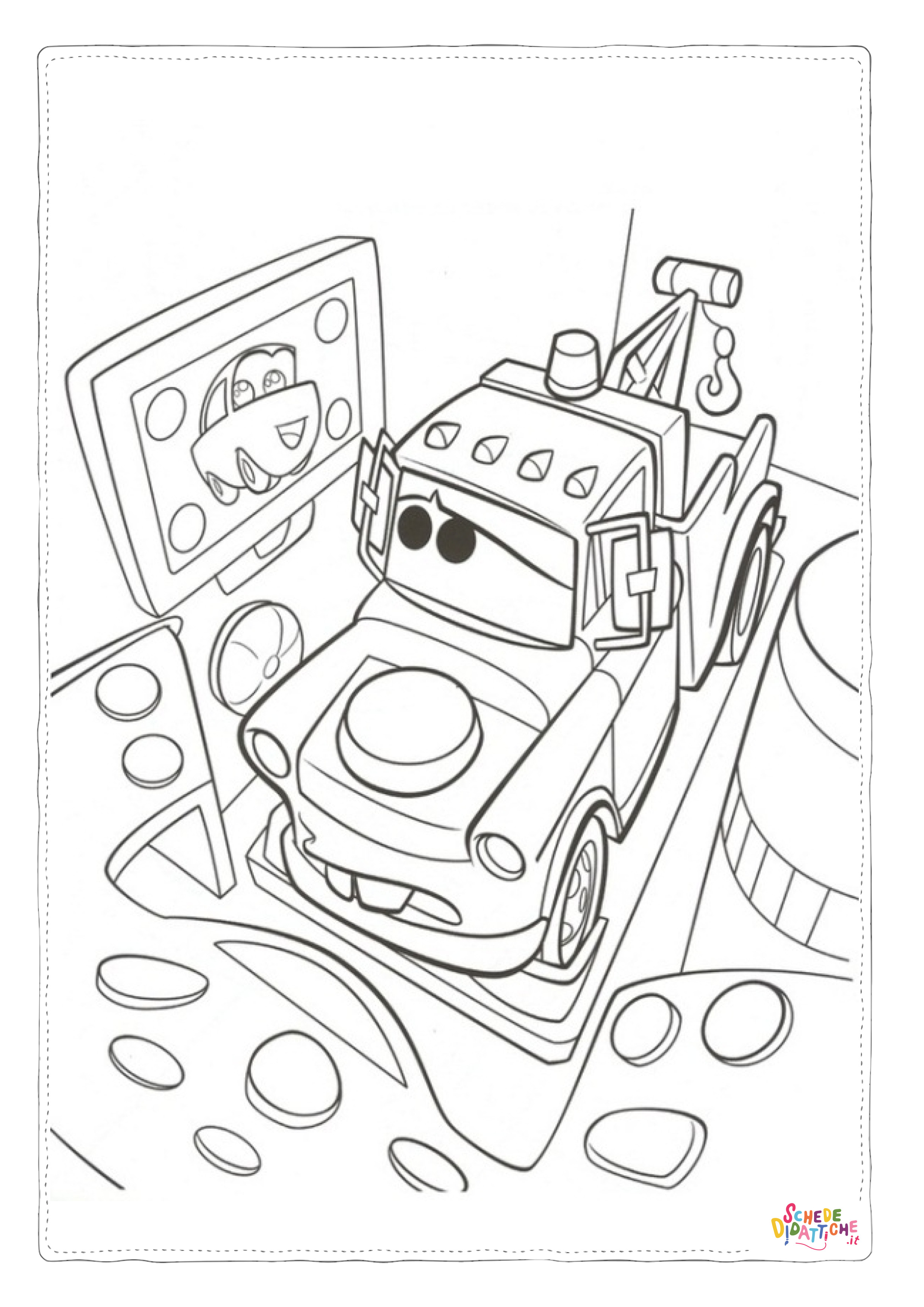 Disegno "Disegno di Cars da stampare e colorare 145" Disegno di Cars da stampare e colorare 145