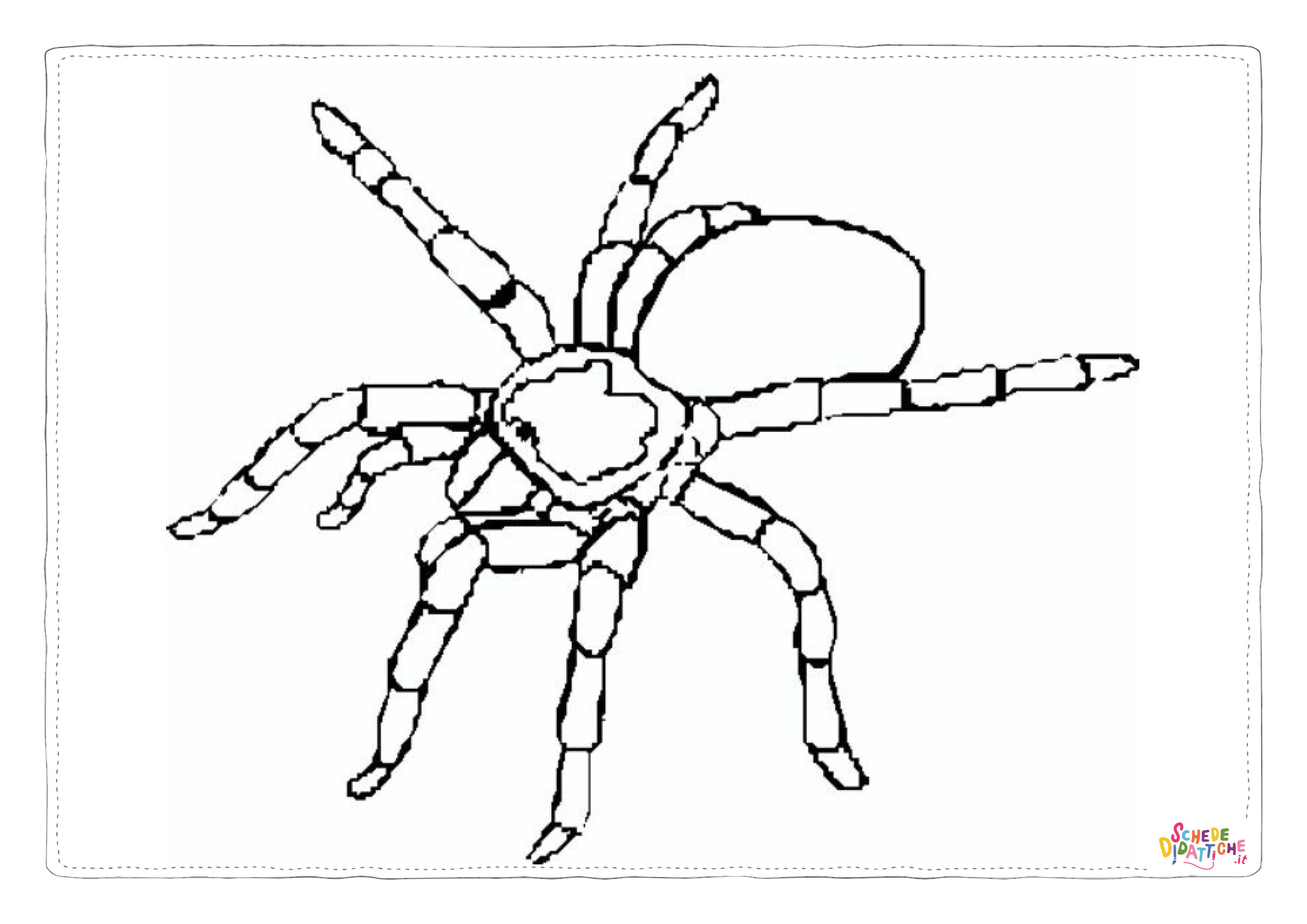 Disegno di ragno da stampare e colorare 47